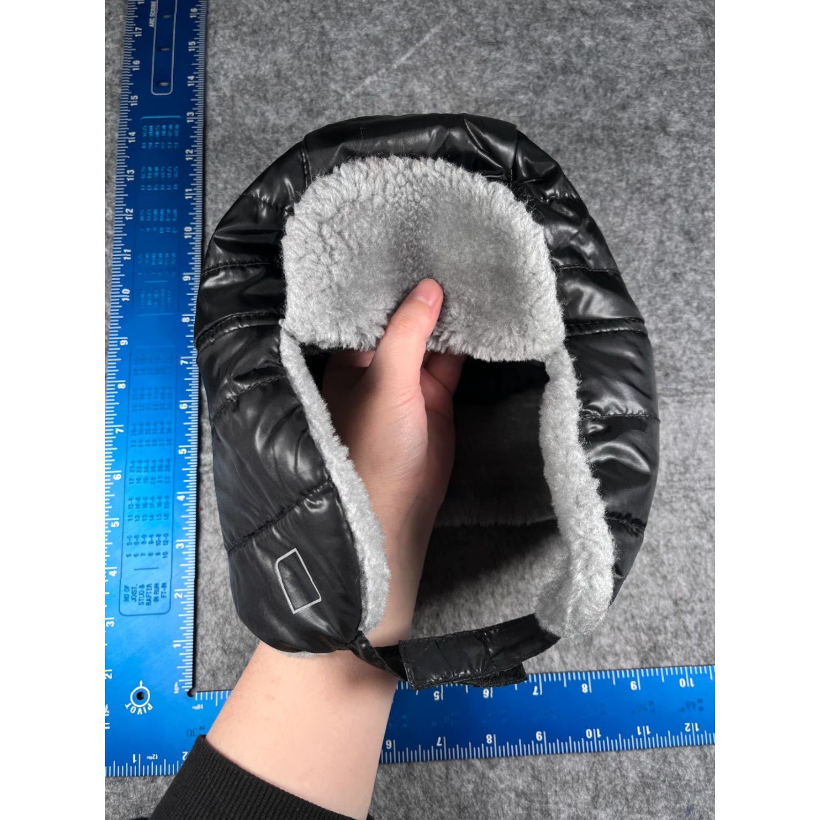 Vintage VINTAGE Trapper Beanie Beanie Adult Black 100% Polyester Faux Fur Ear Flaps Ski Outdoors Size ONE SIZE - 3 Thumbnail