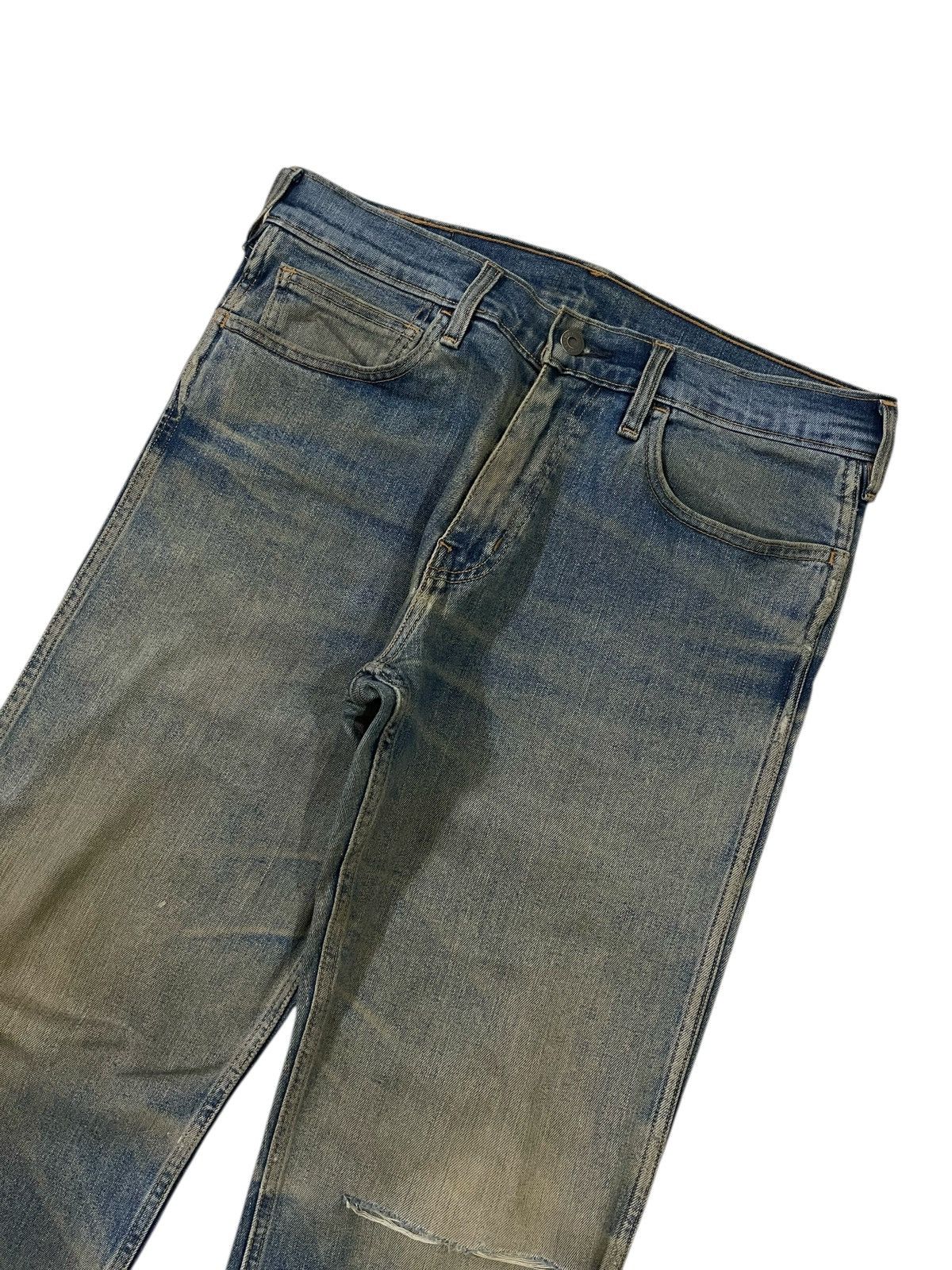 Levi's 00s Levi’s 505 Mud Rust Distressed Straight Fit Jeans Size US 33 - 2 Thumbnail
