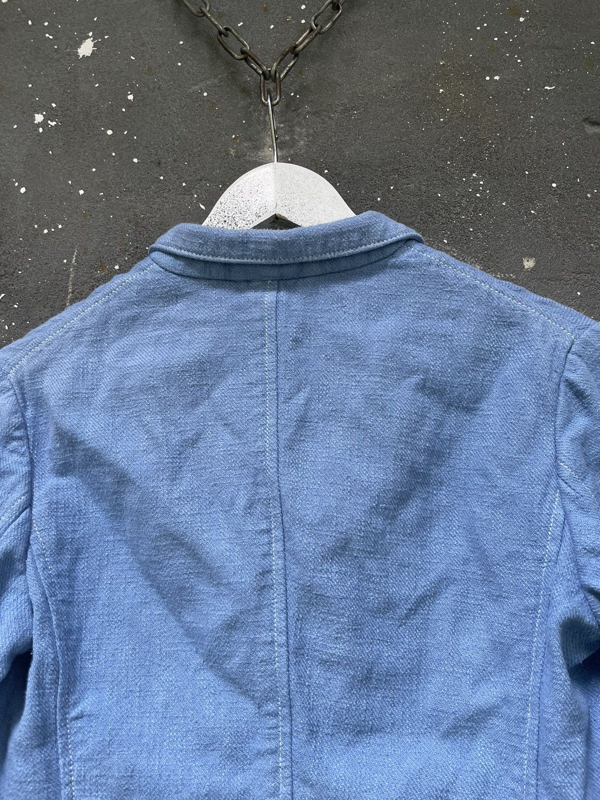 Jil Sander Vintage Jil Sander Linen Blue Blazer RARE Size S / US 4 / IT 40 - 7 Thumbnail