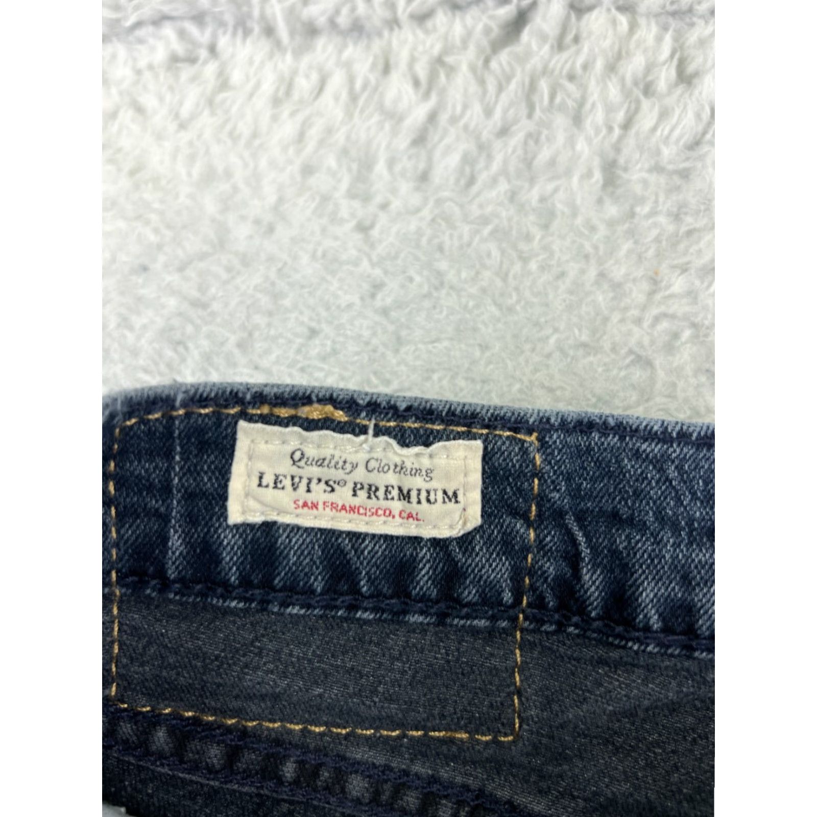 Levi's Levi's Jeans Men Slim 29 Blue Denim 502 Straight 5-Pocket Cotton Blend Regular Waist 28x28 Vintage No N/A Size US 29 - 6 Thumbnail