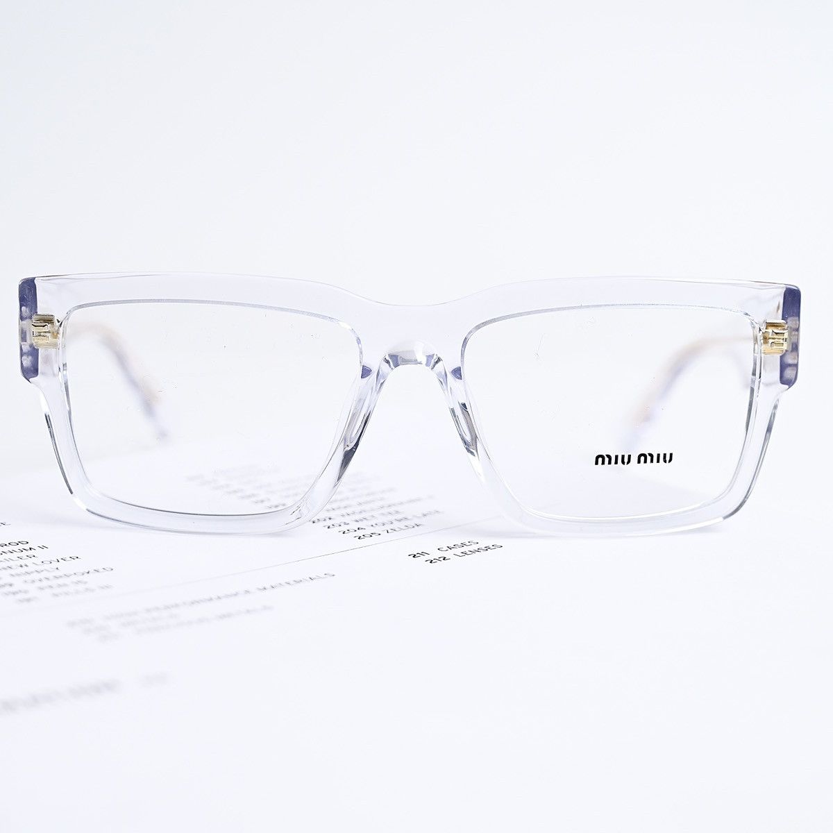 Miu Miu MIU MIU 0MU 02XV GLASSES Size ONE SIZE - 4 Thumbnail