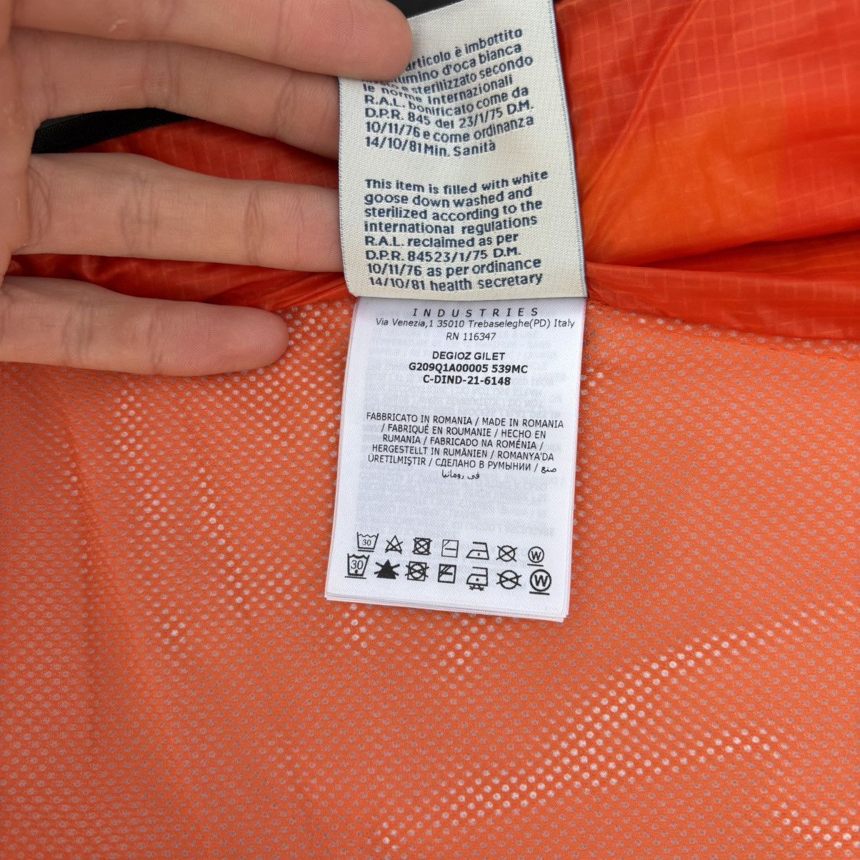 Moncler Moncler Grenoble "Degioz Gilet" - Orange (FW20/21) Size US M / EU 48-50 / 2 - 9 Thumbnail