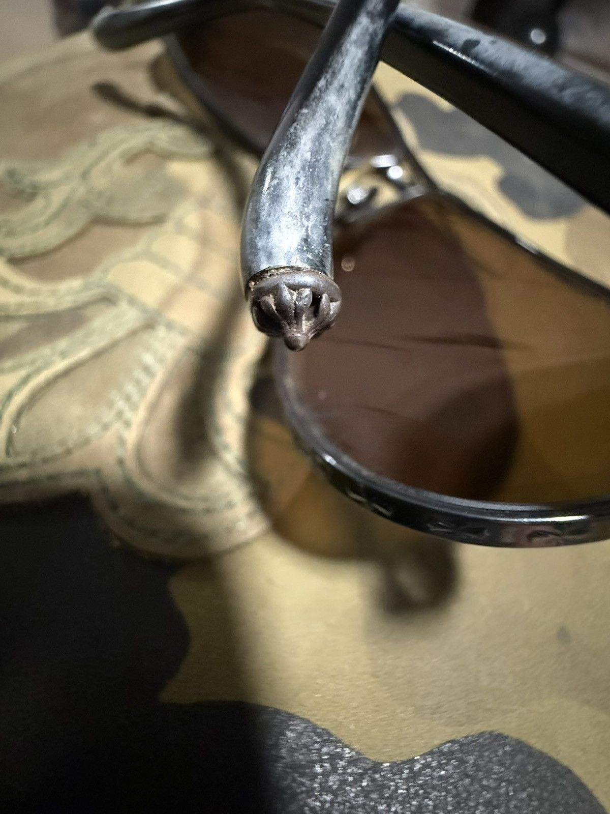 Chrome Hearts Chrome Hearts “Red” vintage glasses Size ONE SIZE - 6 Thumbnail