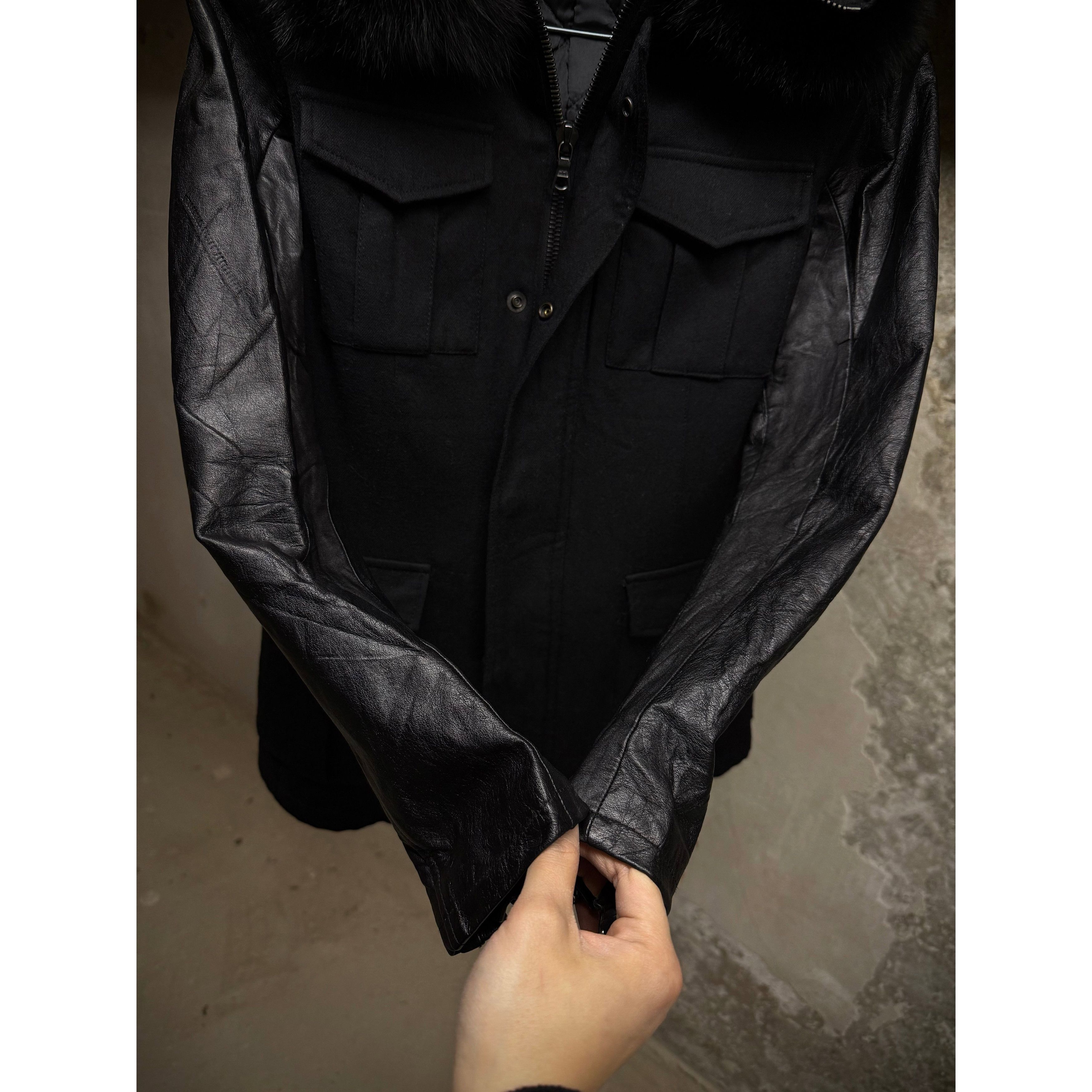 Isamu Katayama Backlash ballet by Katayama BACKLASH Fox Hooded Cow Leather Jacket Size US XXS / EU 40 - 6 Thumbnail