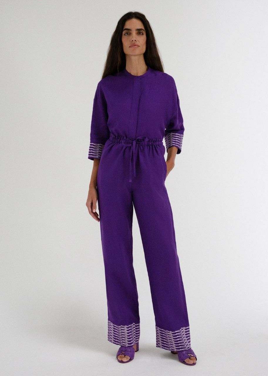 Loro Piana o1srvl11e0424 Trouser in Purple Size 32" / US 10 / IT 46 - 2 Thumbnail