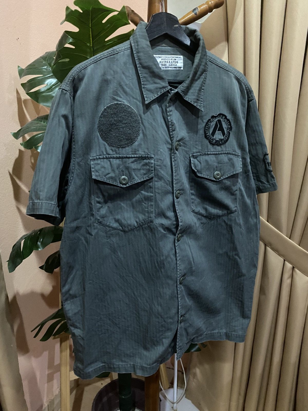 Avirex Vintage Avirex LTD Military-Inspired Short Sleeve Shirt Size US L / EU 52-54 / 3 - 3 Thumbnail