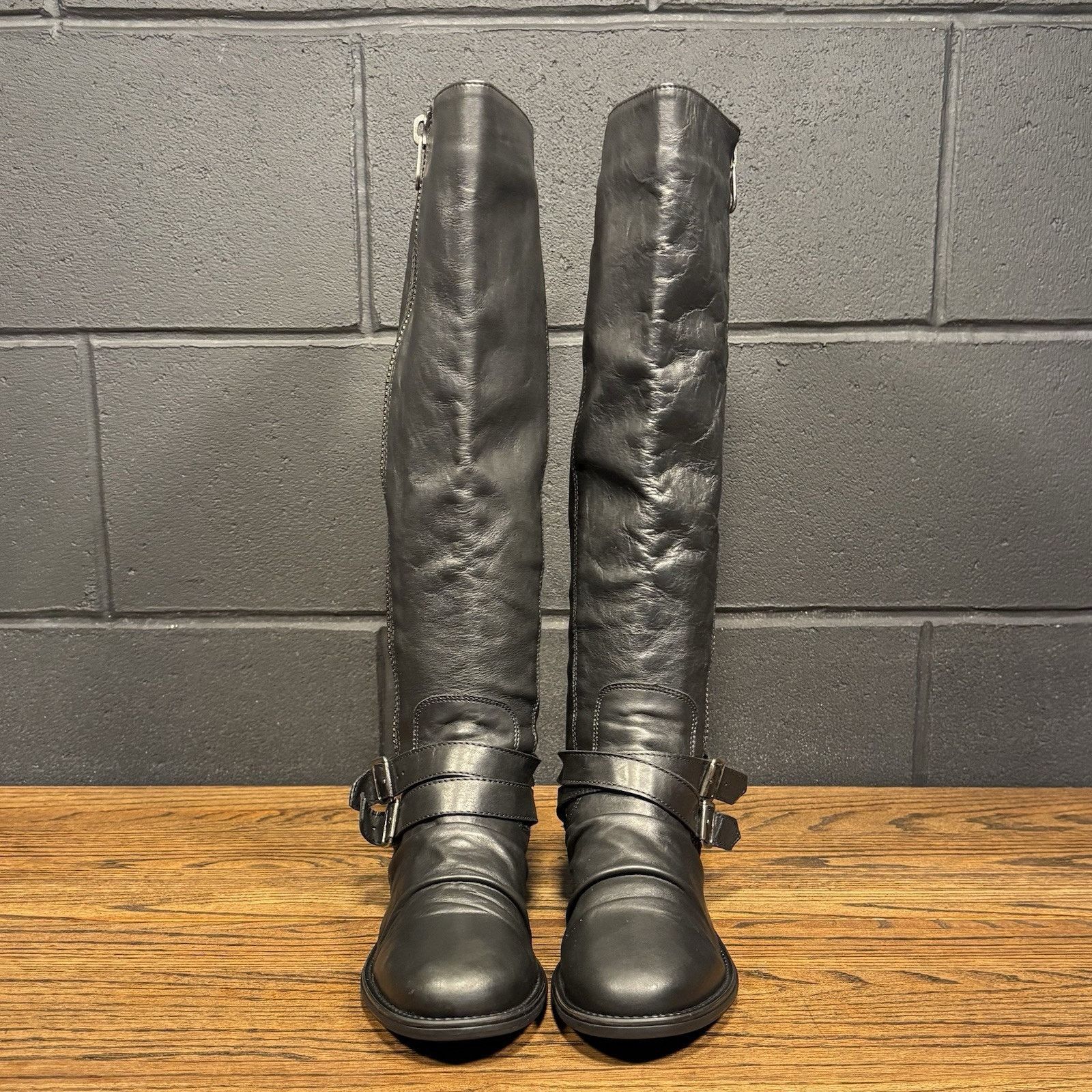 Steve Madden Steve Madden Saviorr Black Leather Knee High Boots Women’s 9 Size US 9 / IT 39 - 3 Thumbnail
