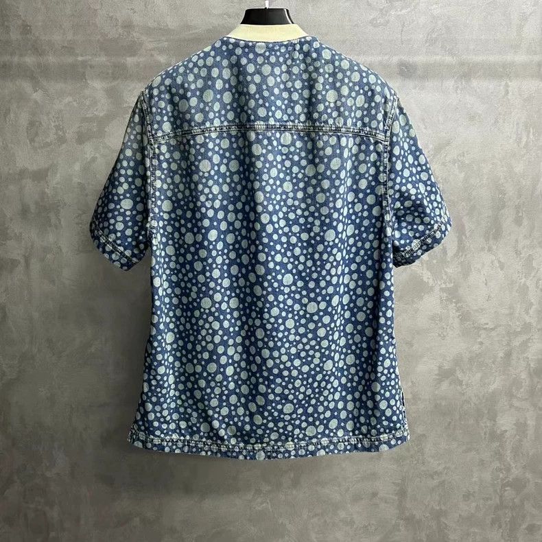 Louis Vuitton Louis Vuitton Yayoi Kusama blue polka-dot embroidered logo Size US M / EU 48-50 / 2 - 2 Thumbnail