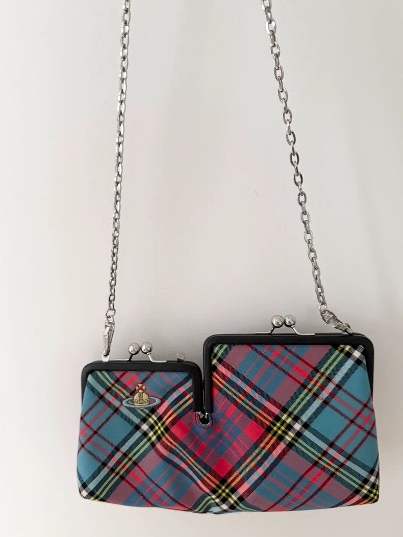 Vivienne Westwood Vivienne Westwood Classic pink and blue checkered, Saturn Size ONE SIZE - 7 Thumbnail