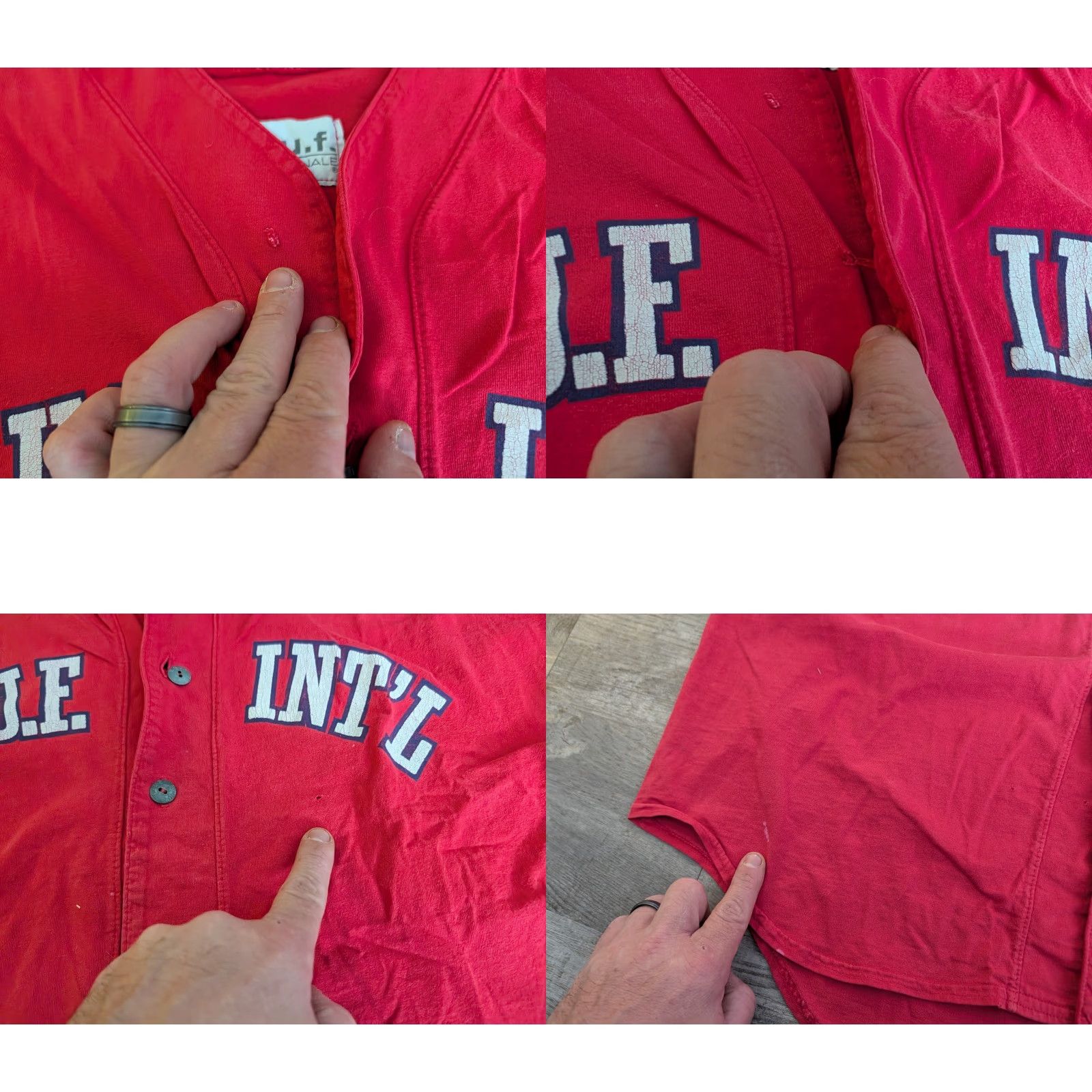 Vintage VINTAGE ENUF International Baseball Jersey Red Size M USA Made Mens T-Shirt Size US M / EU 48-50 / 2 - 8 Thumbnail