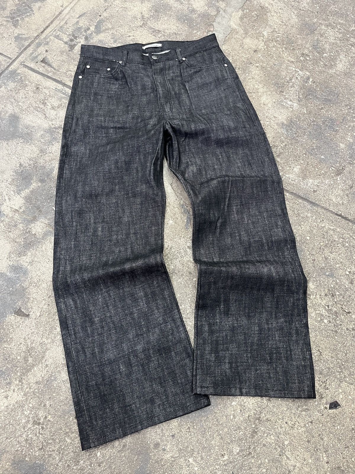 No Maintenance No Maintenance Wide Leg Selvedge Jeans Size US 36 / EU 52 - 1 Thumbnail