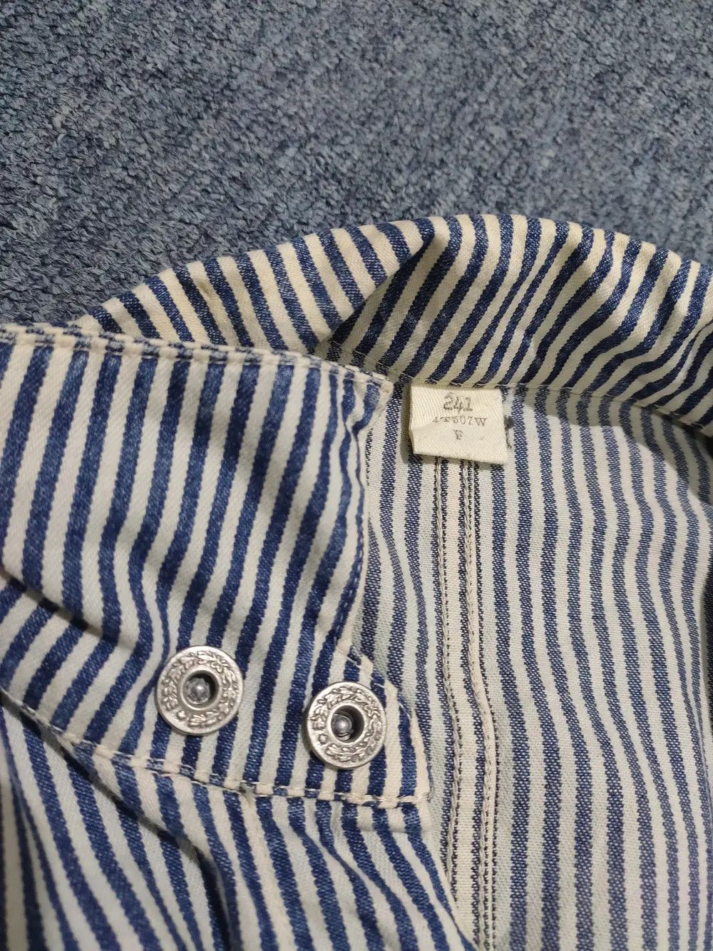 Vintage Vintage USA Olympic 84 hickory overall Size US 35 - 4 Thumbnail