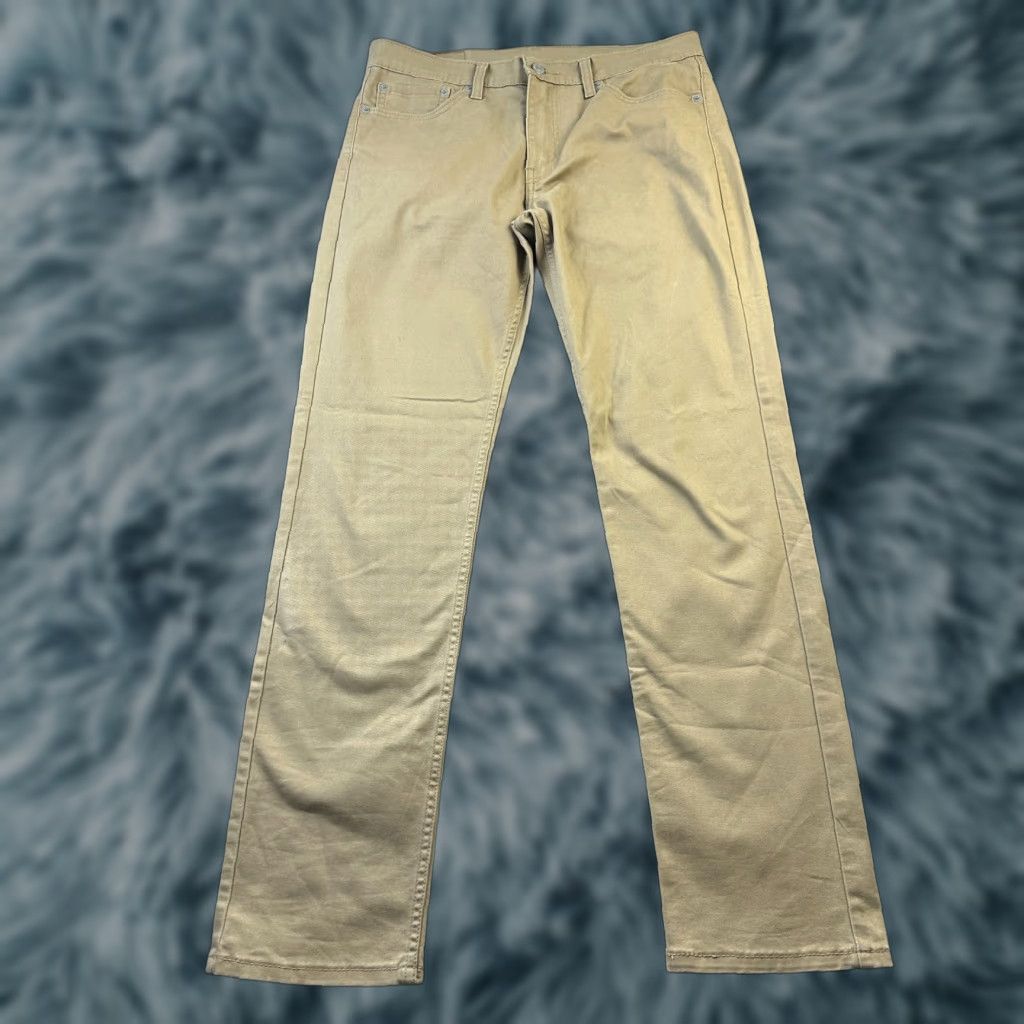 Levi's Levi's 511 Slim Pants Mens 32x32 Beige Chino Flat Front 5-Pocket Casual Vintage: No Size US 32 / EU 48 - 1 Thumbnail