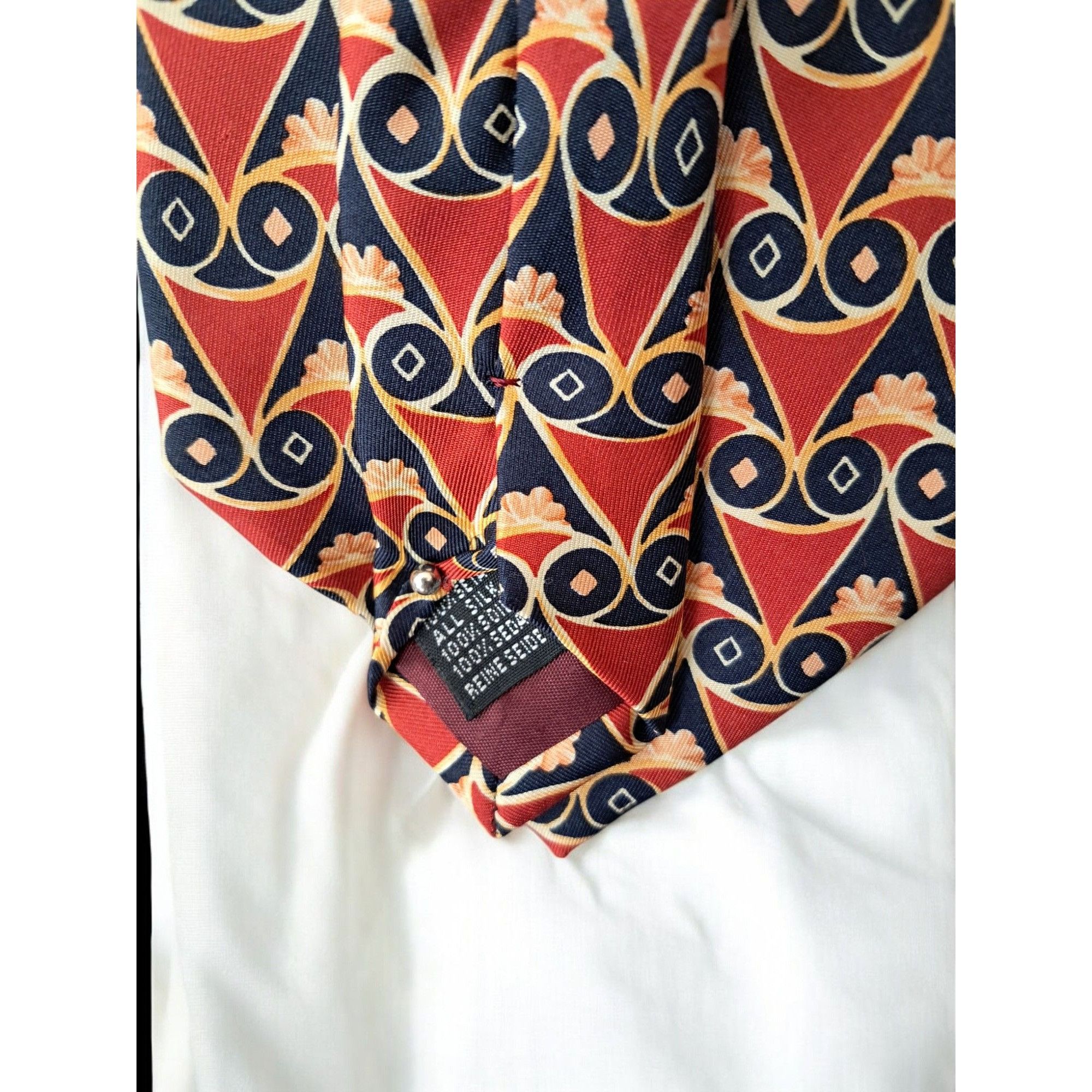 Vintage Ricci Como Firenze 100% Silk Tie—Vintage 1990s Italian Luxur Size ONE SIZE - 6 Thumbnail