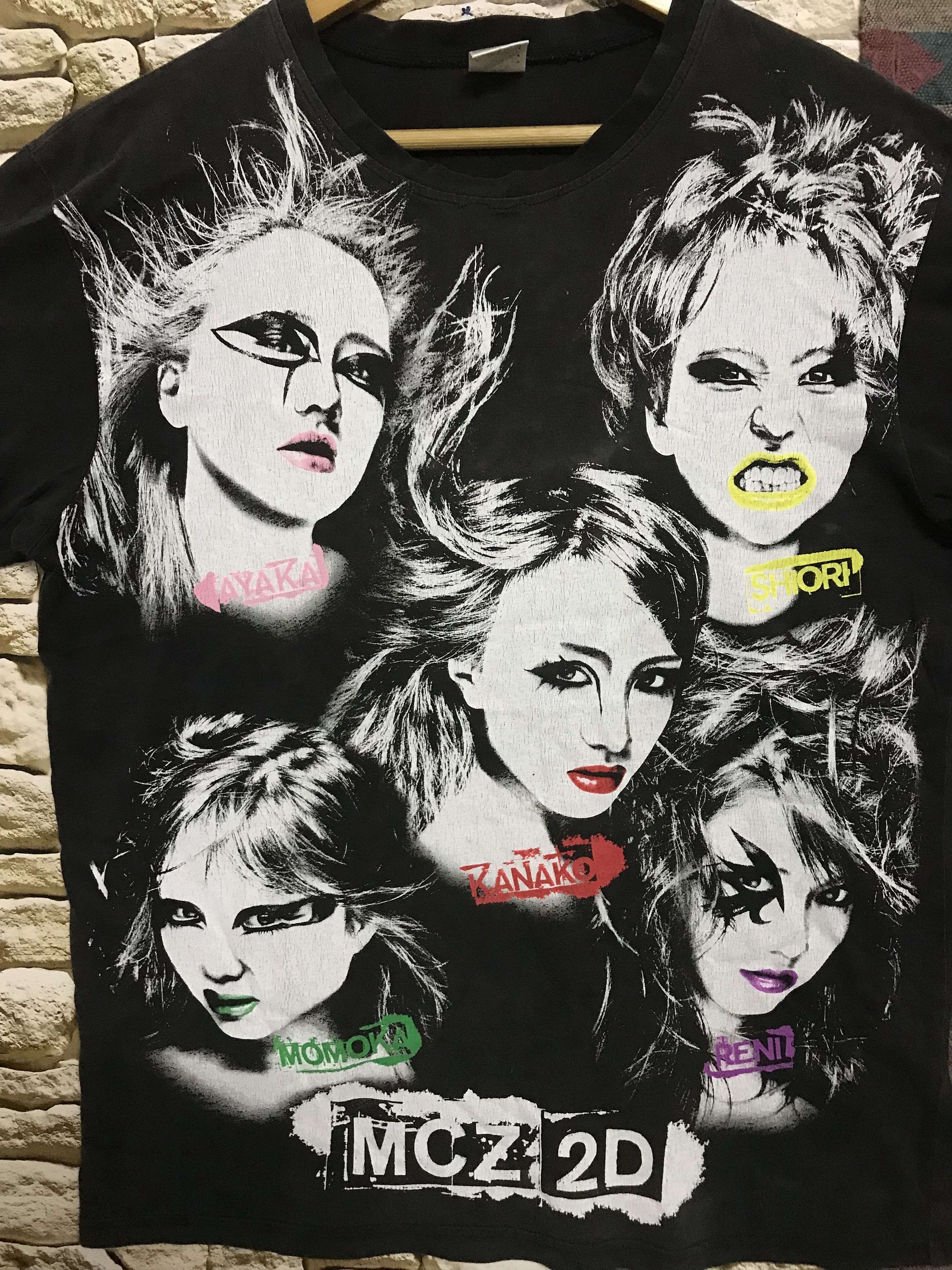 Band Tees MCZ 2D Momoiro Cloverz Japan Band Tees Sunfaded Shirt Size US L / EU 52-54 / 3 - 3 Thumbnail