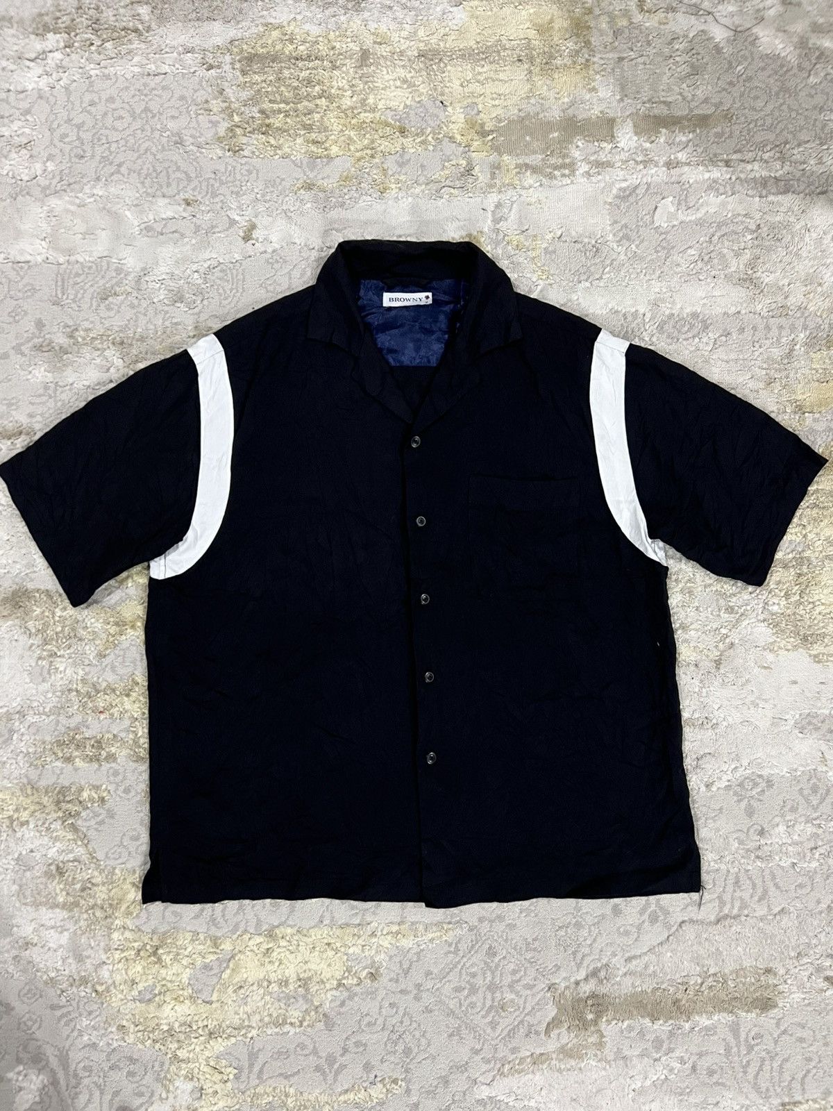 Dry Bones × Japanese Brand × Sports Specialties Rayon Bowling Shirt Rockabilly Loop Collar Black White Size US L / EU 52-54 / 3 - 2 Thumbnail