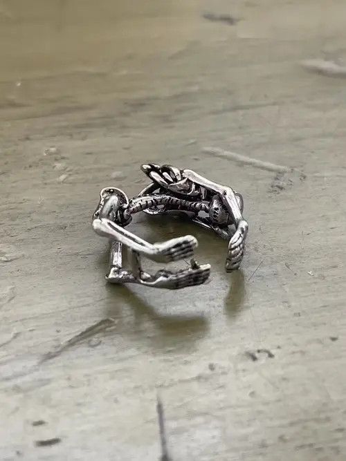 Jewelry Skeleton Punk Ring Size ONE SIZE - 2 Thumbnail