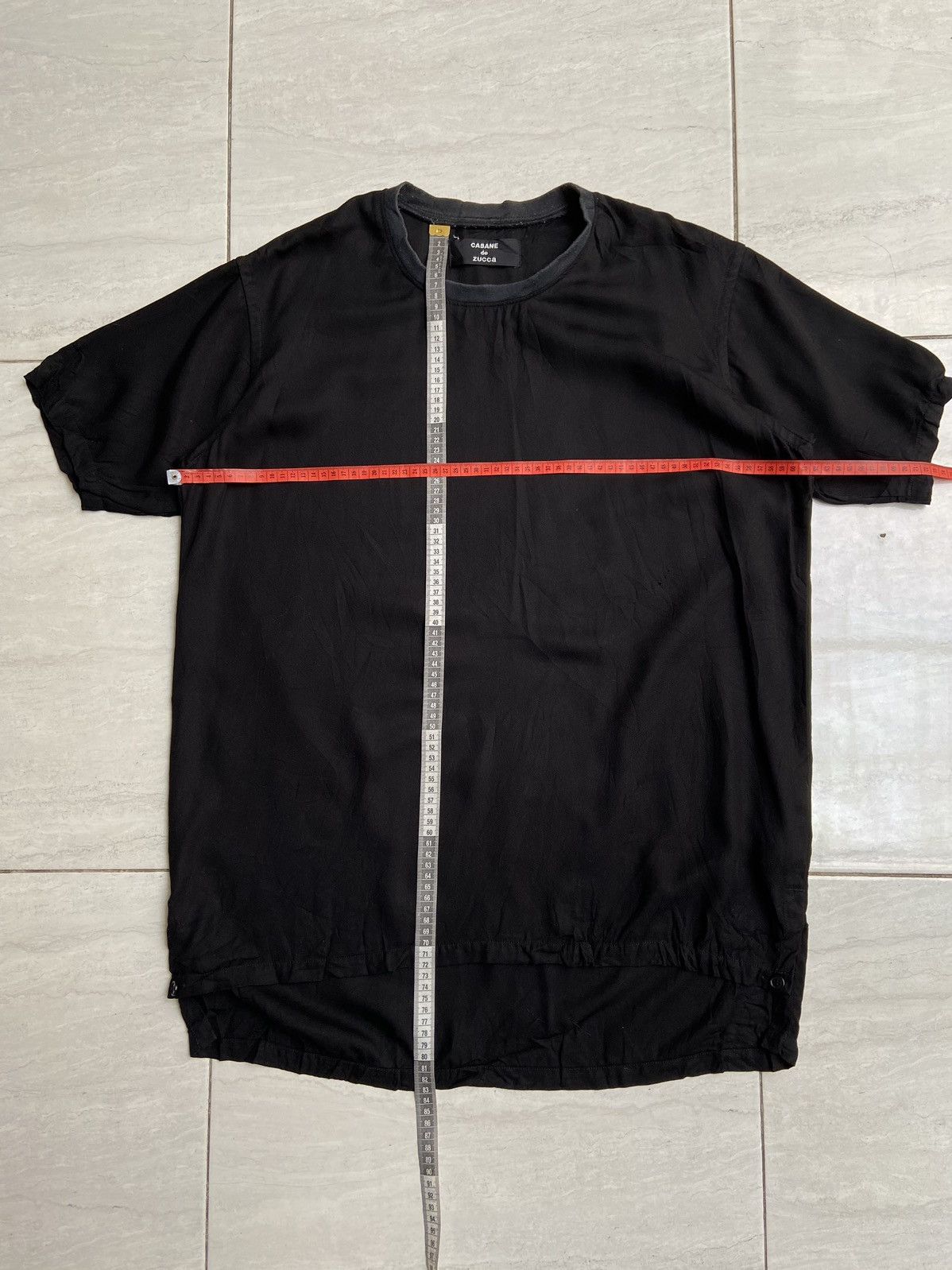 CABANE de ZUCCa × Issey Miyake × Zucca CABANE DE ZUCCA Black T-shirt Size US XL / EU 56 / 4 - 2 Thumbnail