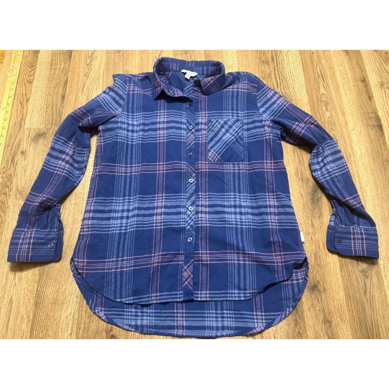Orvis Orvis Shirt, Women’s Size Large, Blue Pink Plaid Long Sleeve Button-Up Shirt Size L / US 10 / IT 46 - 2 Thumbnail