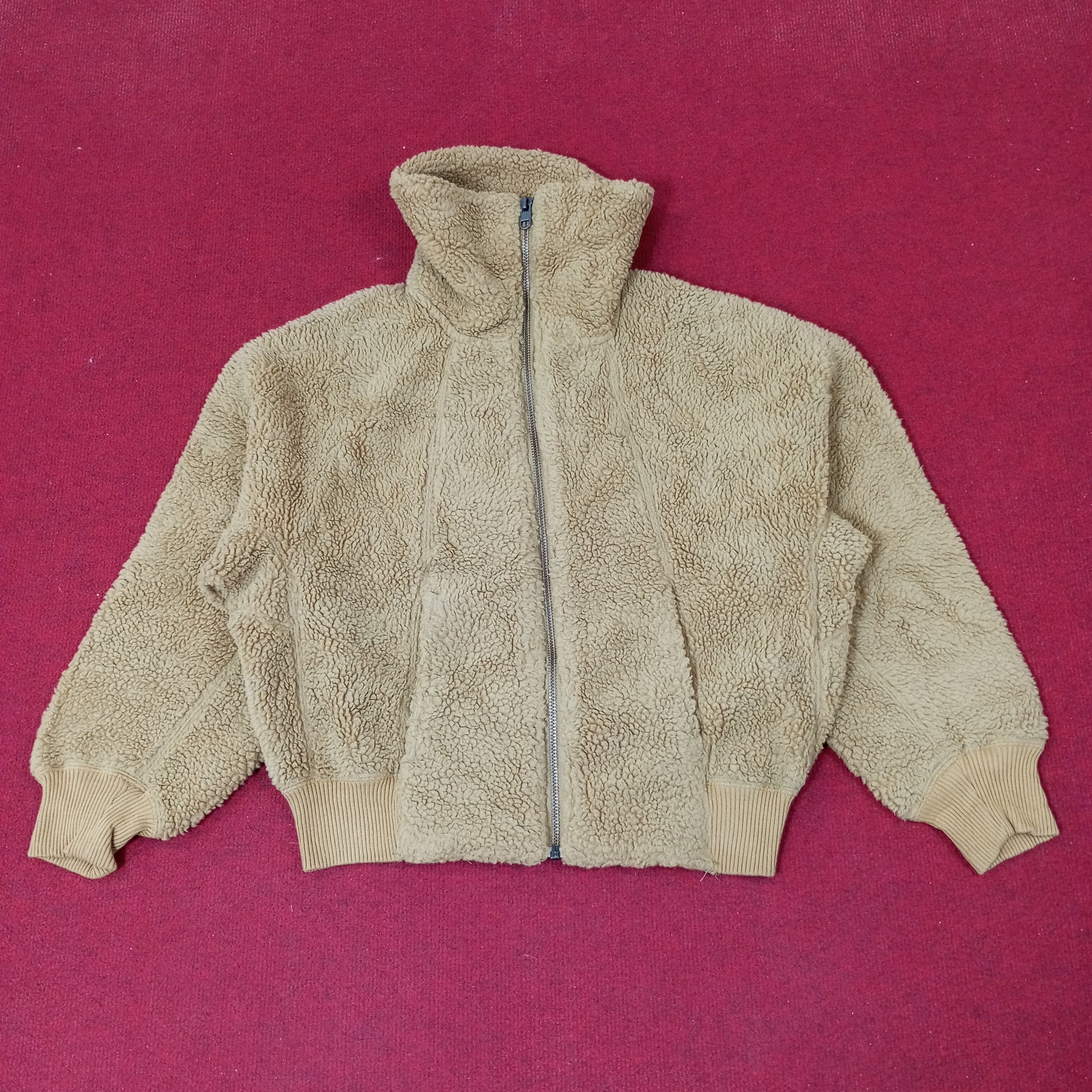 Japanese Brand × Uniqlo × Vintage Uniqlo Sherpa Jacket Custom Art Undercover Logo Style Size L / US 10 / IT 46 - 3 Thumbnail