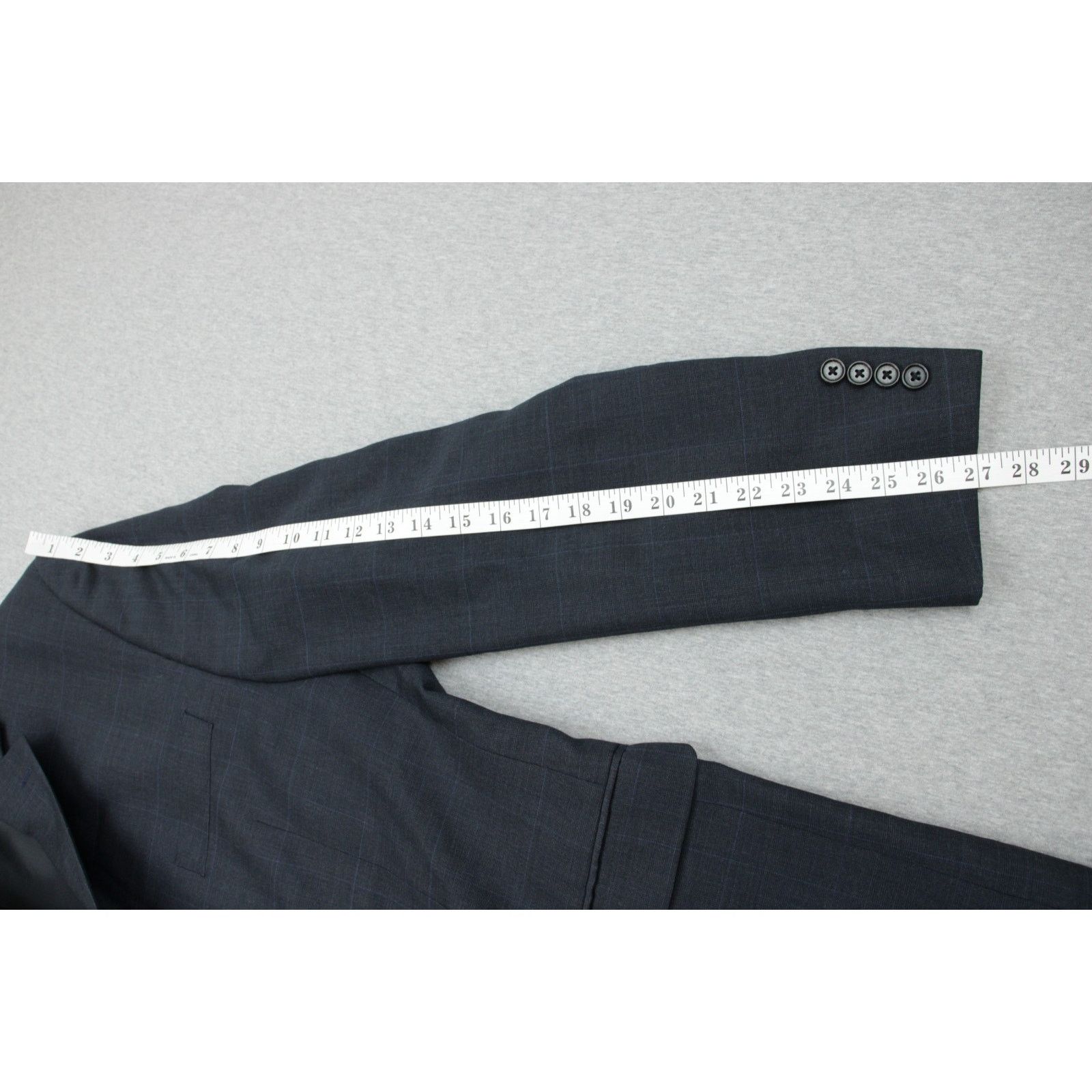 Lauren Ralph Lauren Lauren Ralph Lauren Blazer Mens 46L Plaid Windowpane Wool Size 46L - 7 Thumbnail