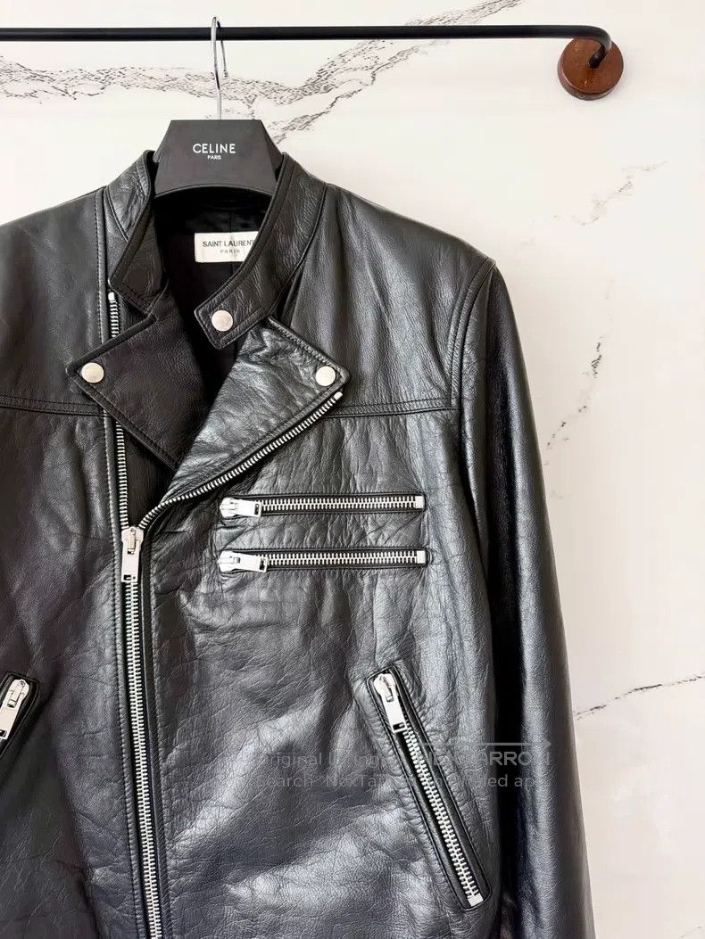 Saint Laurent Paris Saint Laurent Paris Multi-Zip Cowhide Biker Leather Jacket Size US S / EU 44-46 / 1 - 2 Thumbnail