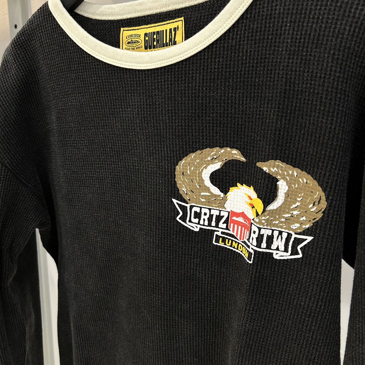 Corteiz Corteiz Dipset Waffle Longsleeve Washed Black | Grailed