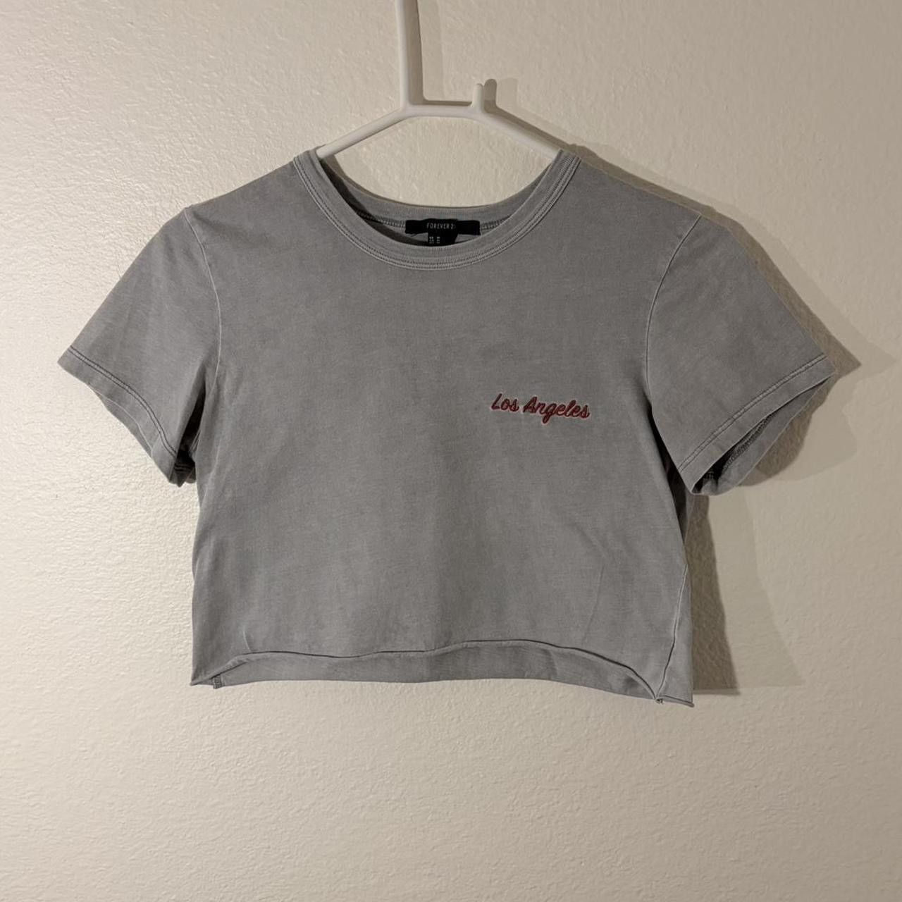 Forever 21 Forever 21 grey cropped t-shirt Size M / US 6-8 / IT 42-44 - 1 Thumbnail