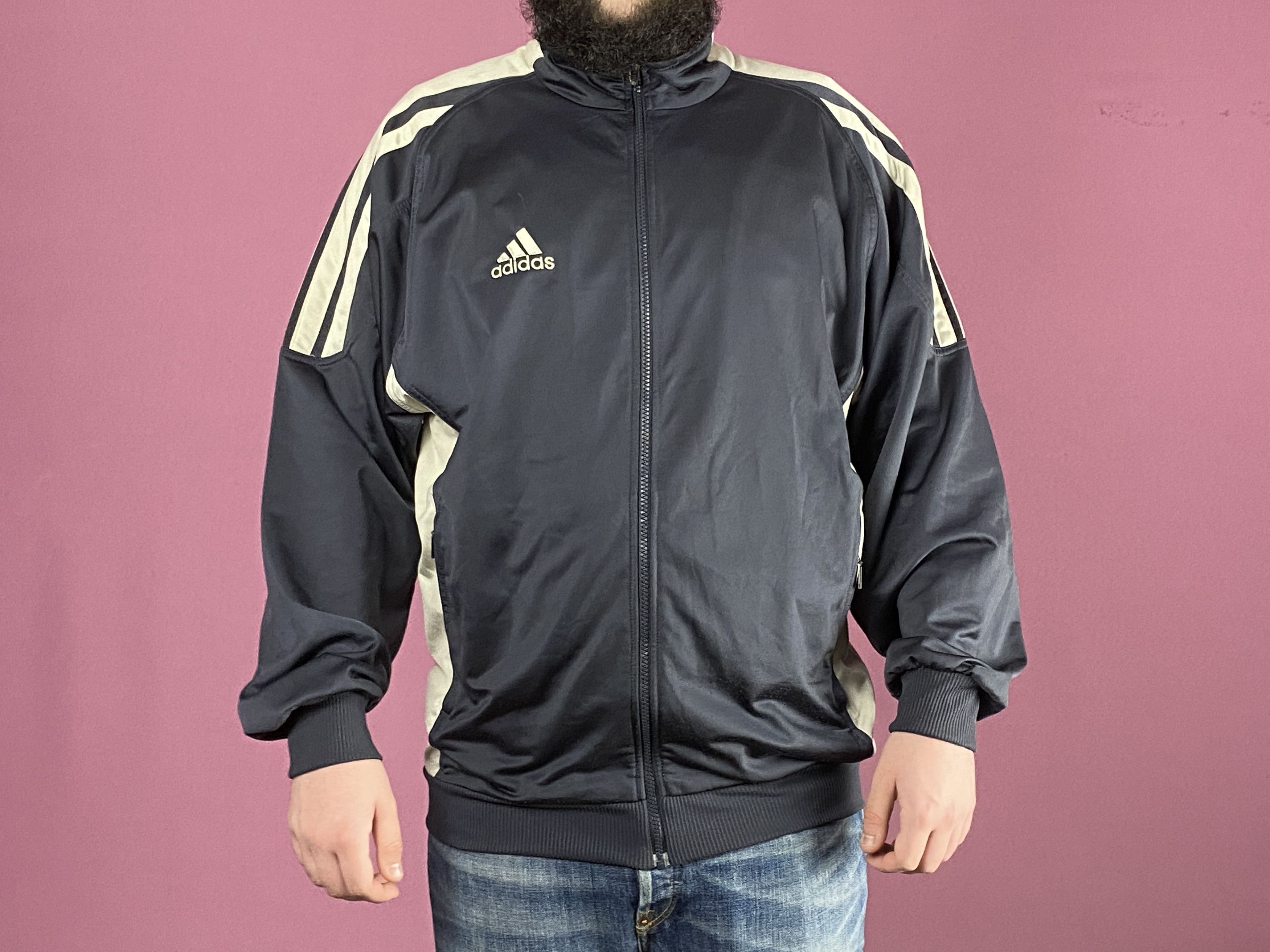 Adidas × Vintage 90s Adidas Vintage Men's Track Jacket - L Size US L / EU 52-54 / 3 - 4 Thumbnail