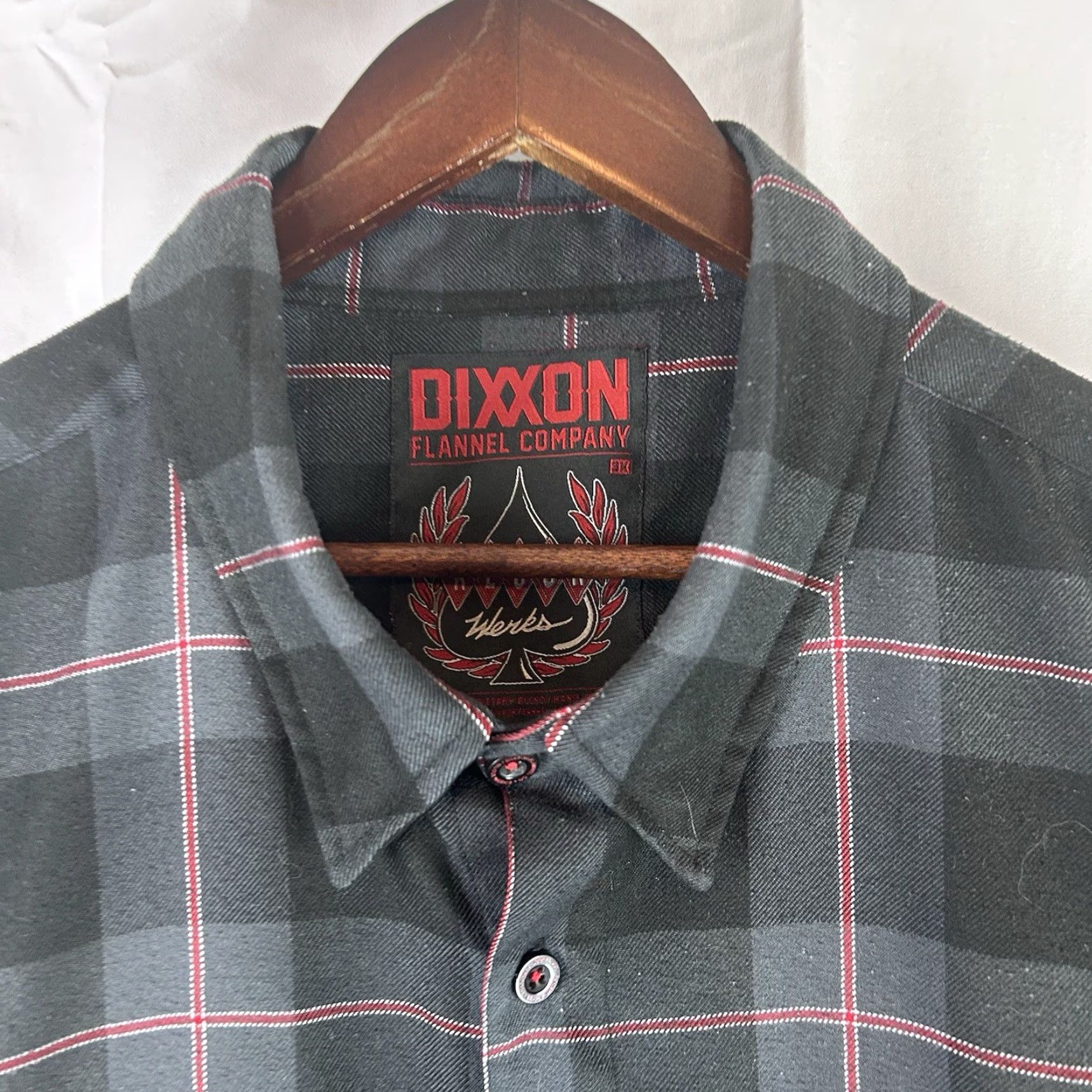 Vintage Dixxon Flannel Shirt The Klock Werks Mens 3X Gray Plaid Button Down Shirt Size US XXL / EU 58 / 5 - 3 Thumbnail
