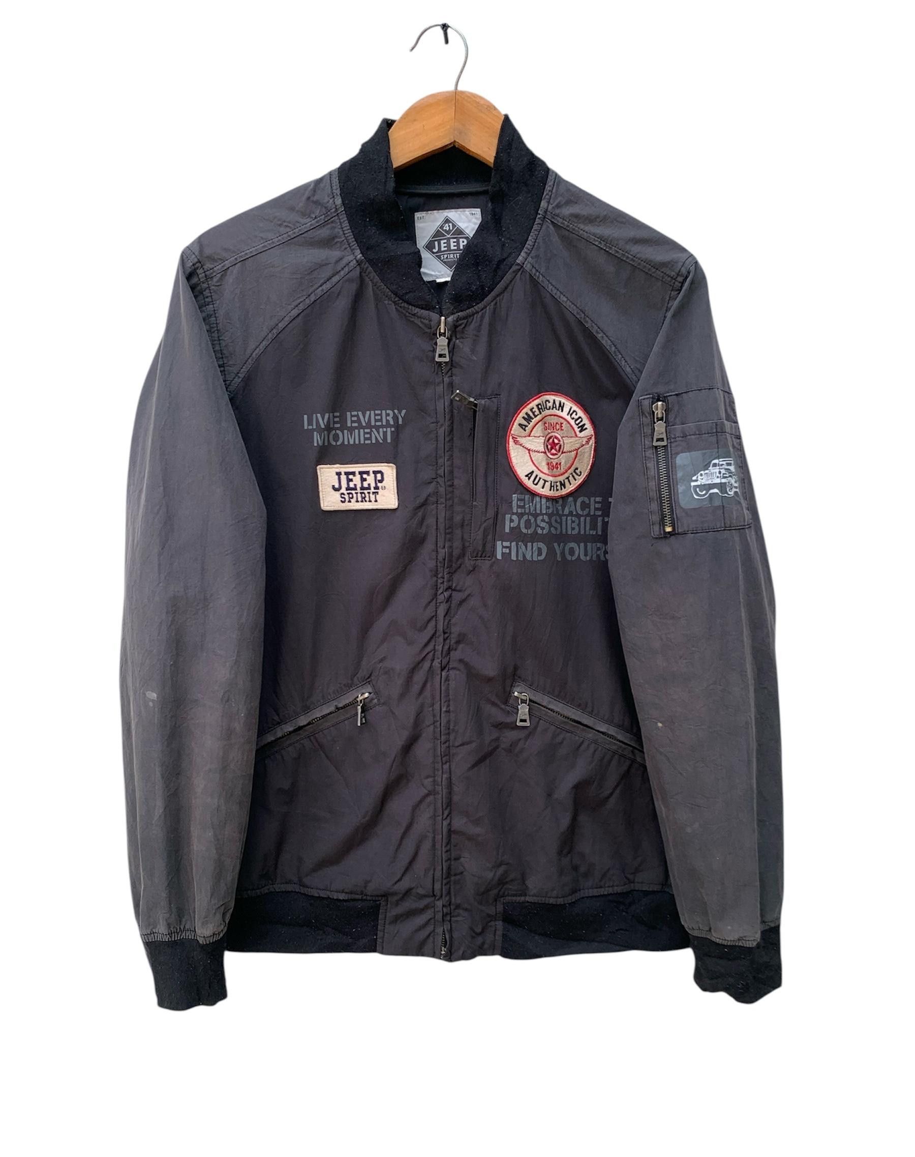 Jeep Vintage Jeep Spirit Bomber Jacket Size US XL / EU 56 / 4 - 2 Thumbnail