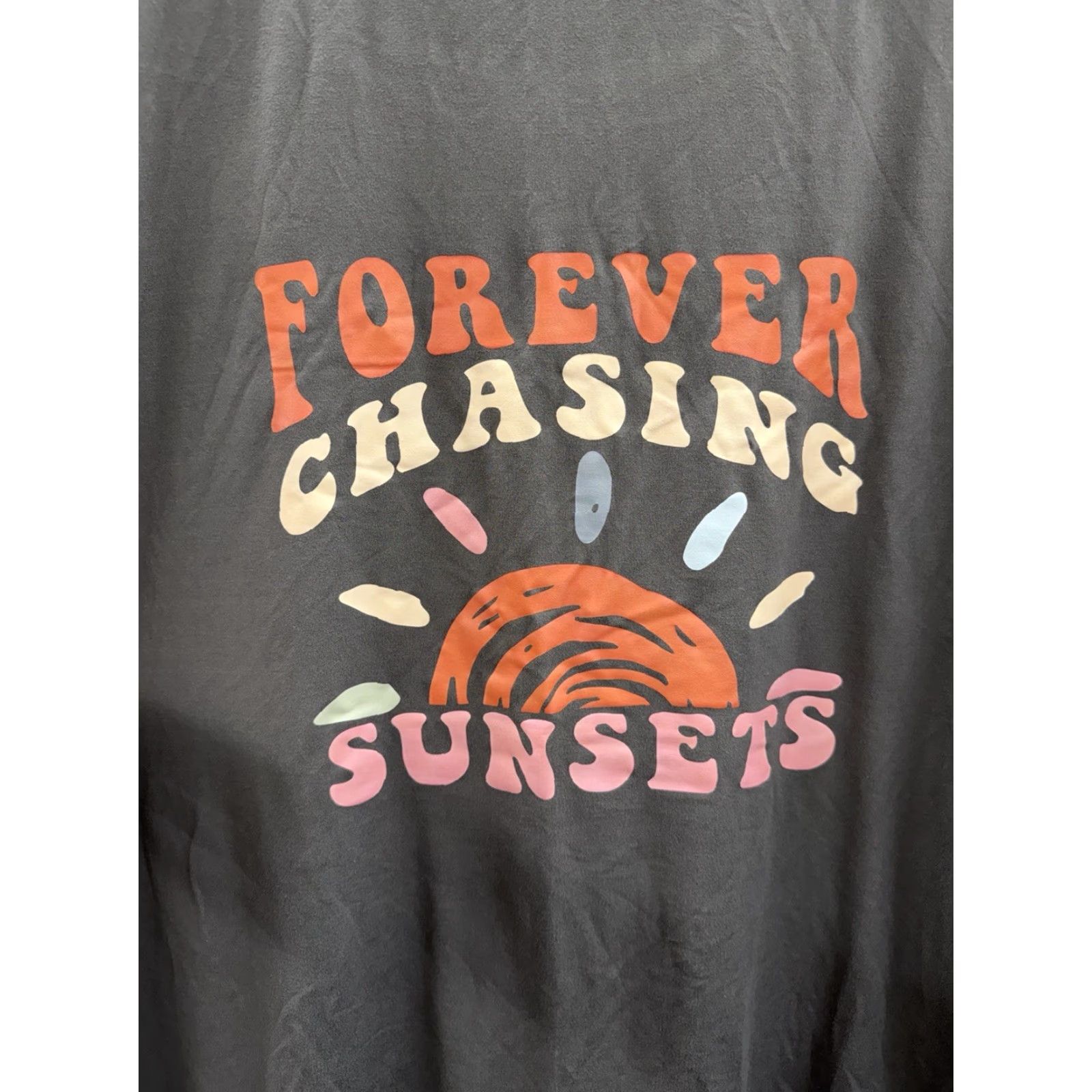 Shein SHEIN Womens Shirt 4XL Gray Chasing Sunsets Short Sleeve Shirt Womens 4XL Gray Chasing Sunsets Short Sleeve Size XXL / US 16-18 / IT 52-54 - 7 Thumbnail
