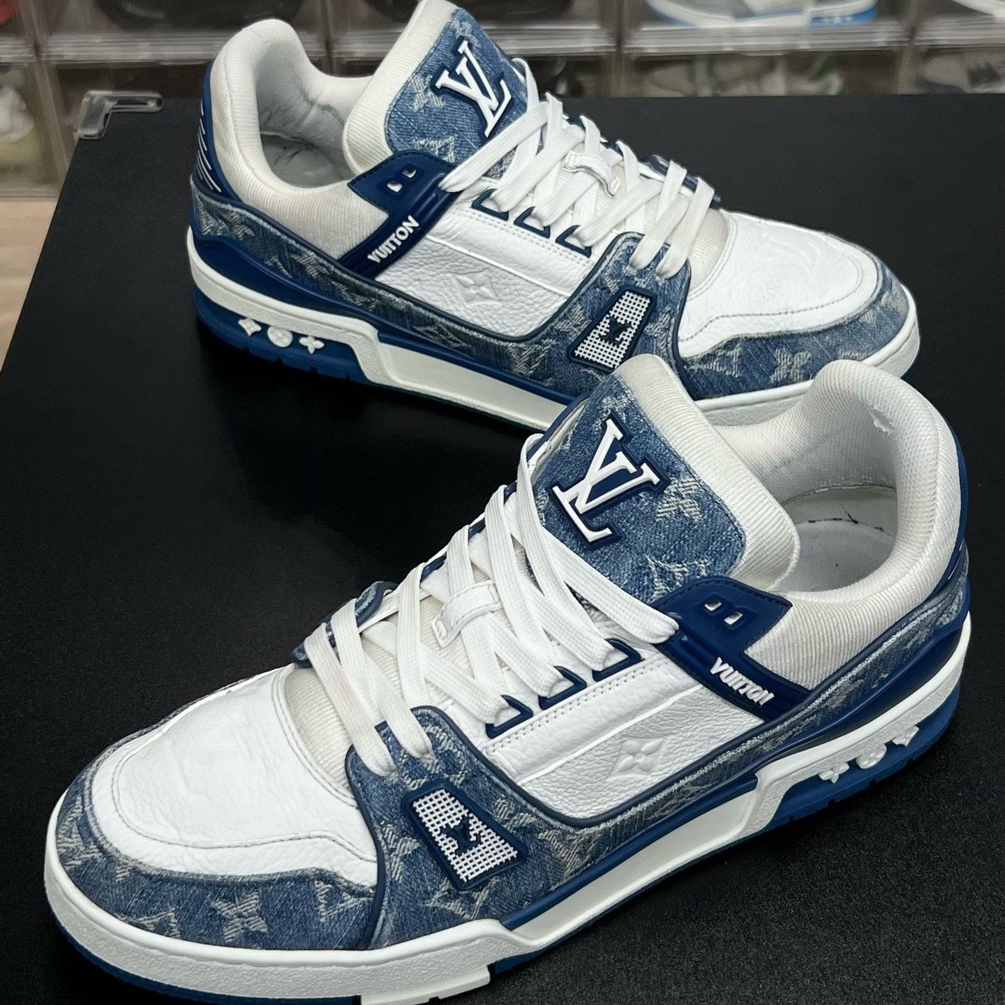 Louis Vuitton Louis Vuitton Blue Denim Designer Size US 43 - 1 Thumbnail