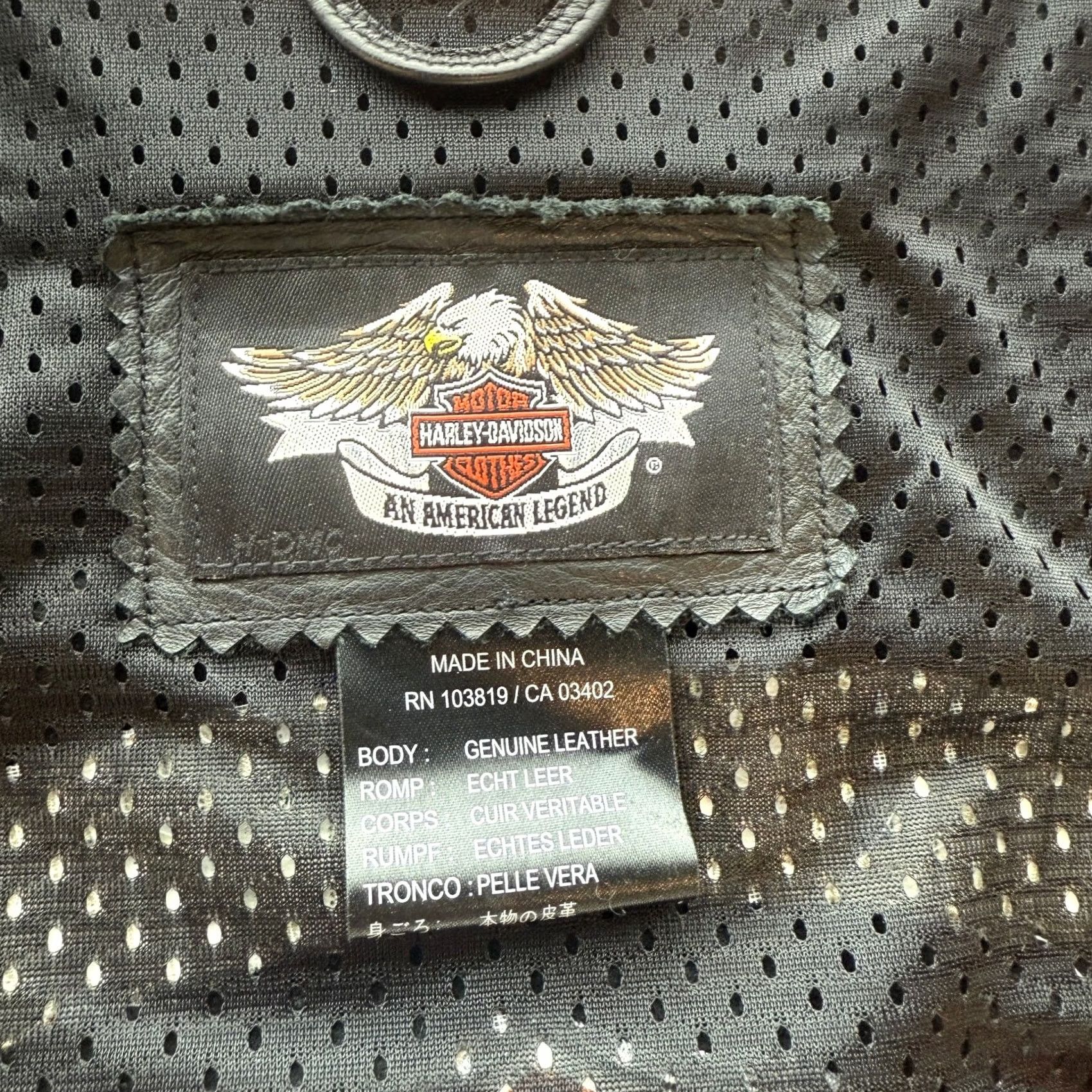 Vintage VINTAGE Harley Davidson Leather Black Biker Motorcycle Full Zip Vest M Women Size M / US 6-8 / IT 42-44 - 3 Thumbnail