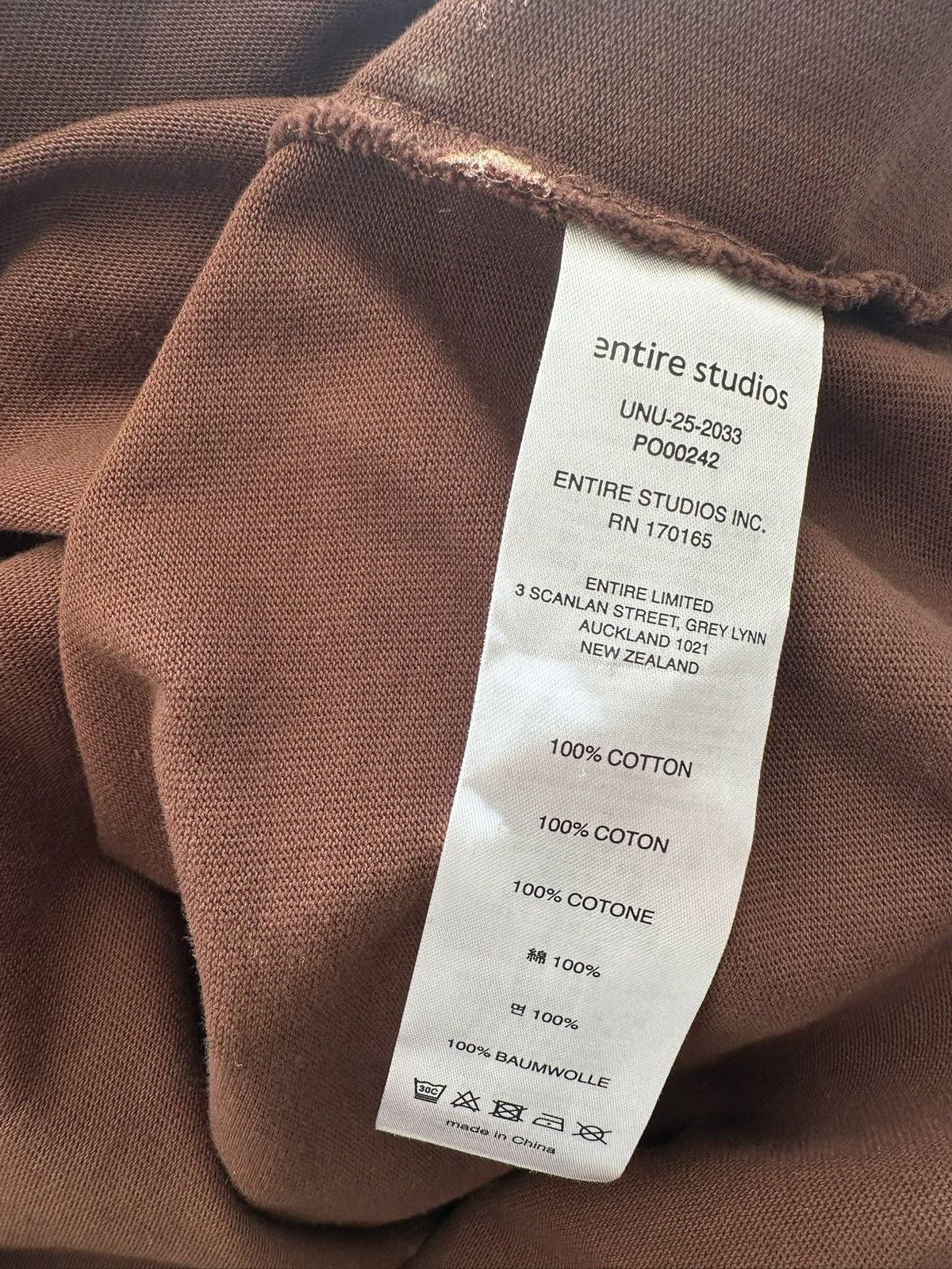 Entire Studios NWT Heavyweight Boxy Tee Brunette Size US L / EU 52-54 / 3 - 4 Thumbnail