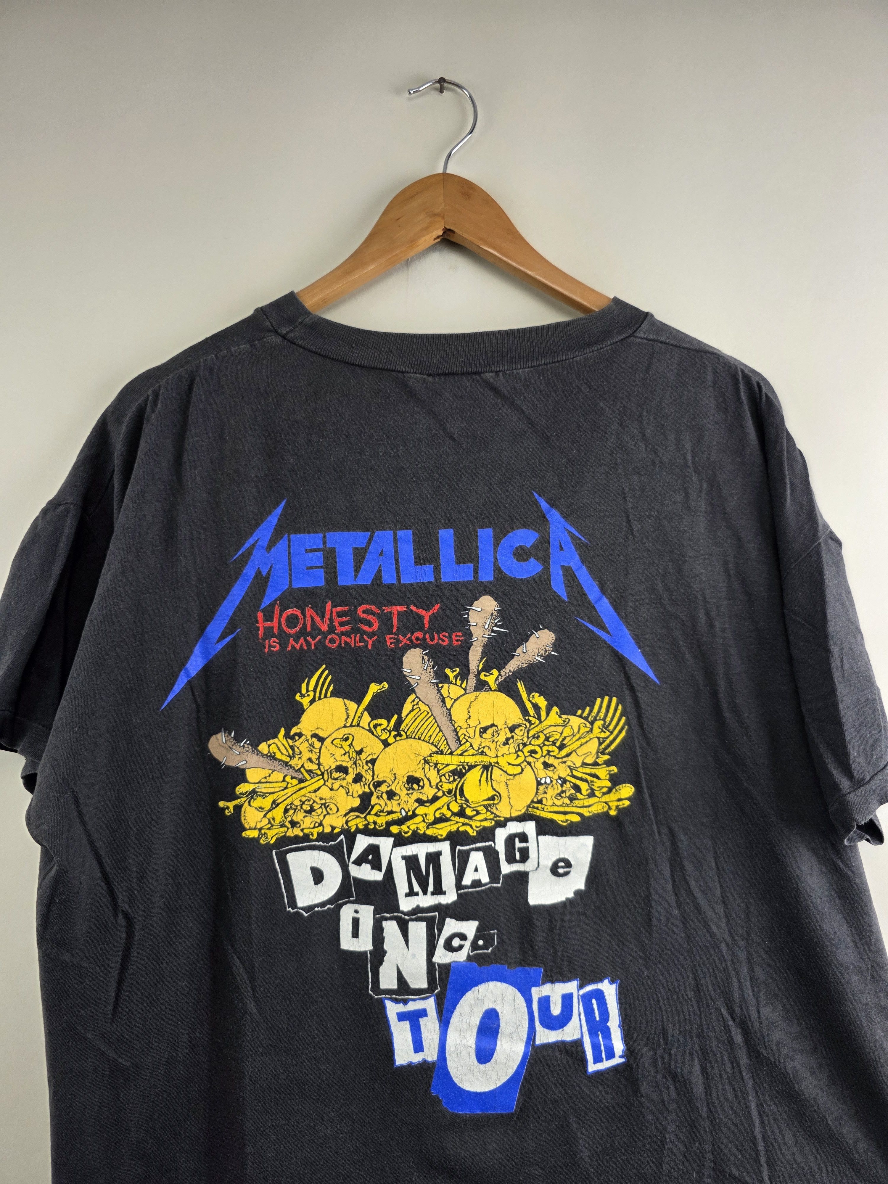 Band Tees × Vintage 1986 Metallica Damage Inc Tour XL 24" 26" Size US XL / EU 56 / 4 - 7 Thumbnail