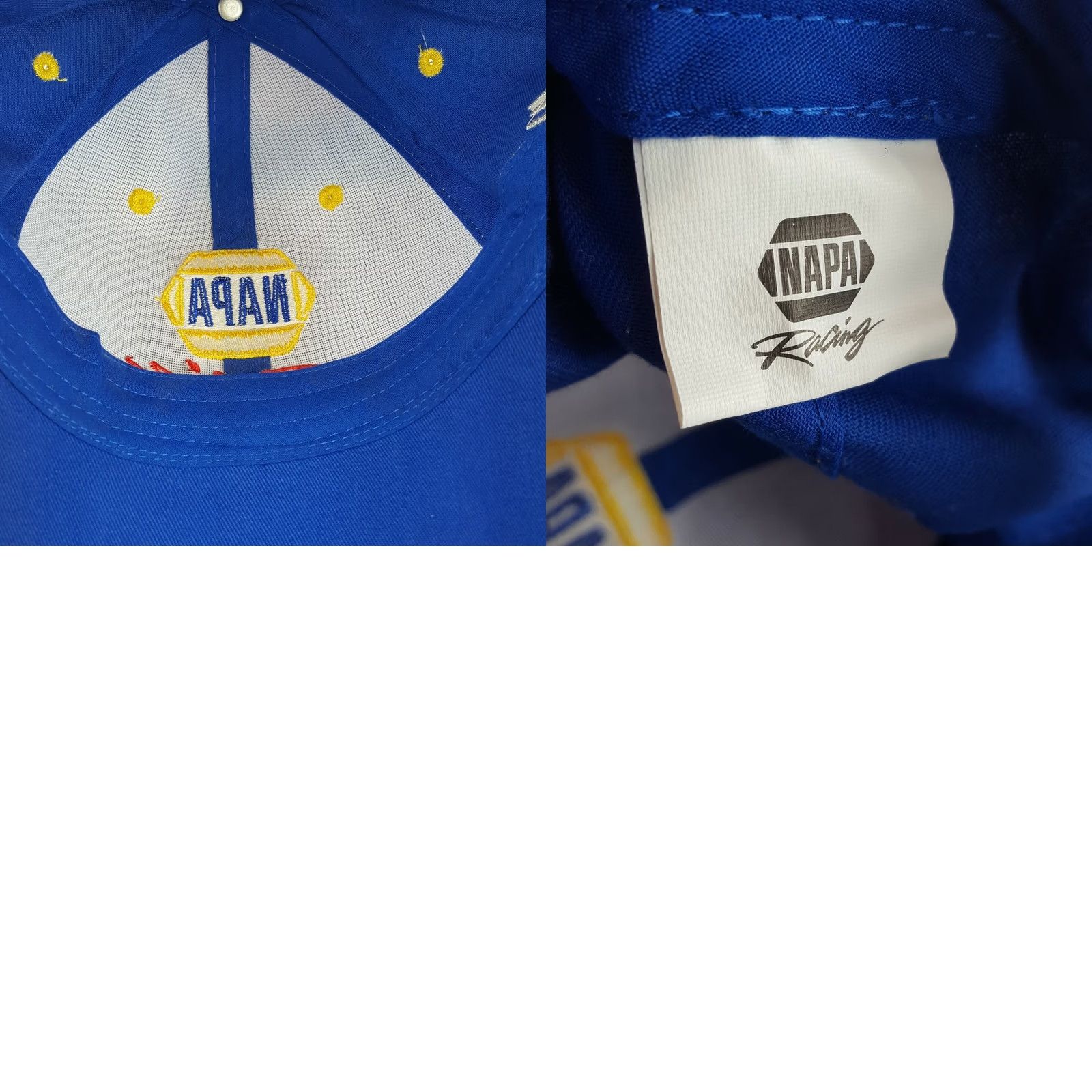 NASCAR VINTAGE NAPA NASCAR Snapback Hat Blue Logo Car Baseball Cap Retro Hat Boys Mens Adjustable Cotton Embroidered Breathable Lightweight Casual Sports Size ONE SIZE - 8 Thumbnail