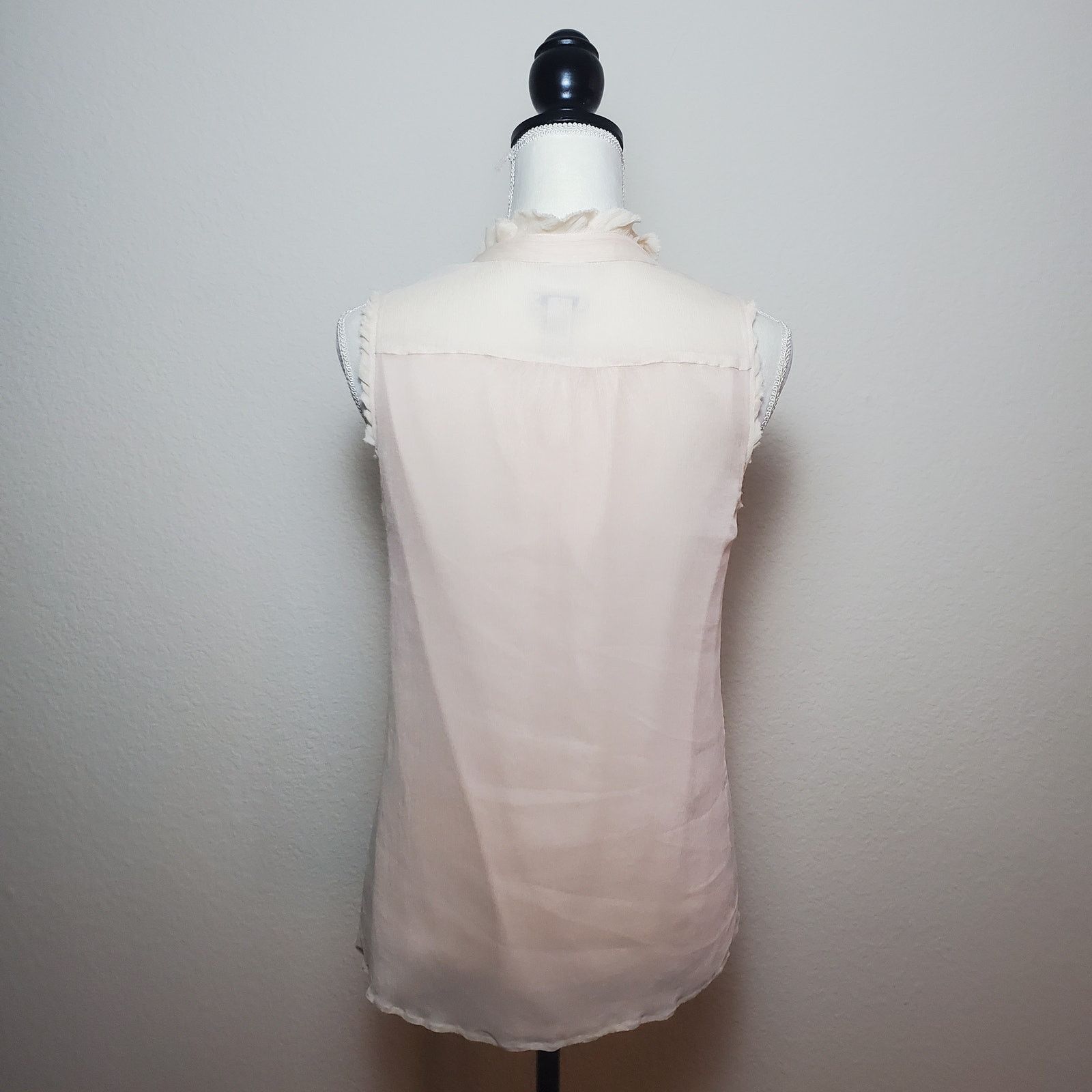 J.Crew J. Crew Natasha Pink Chiffon Blouse 6 Size S / US 4 / IT 40 - 3 Thumbnail