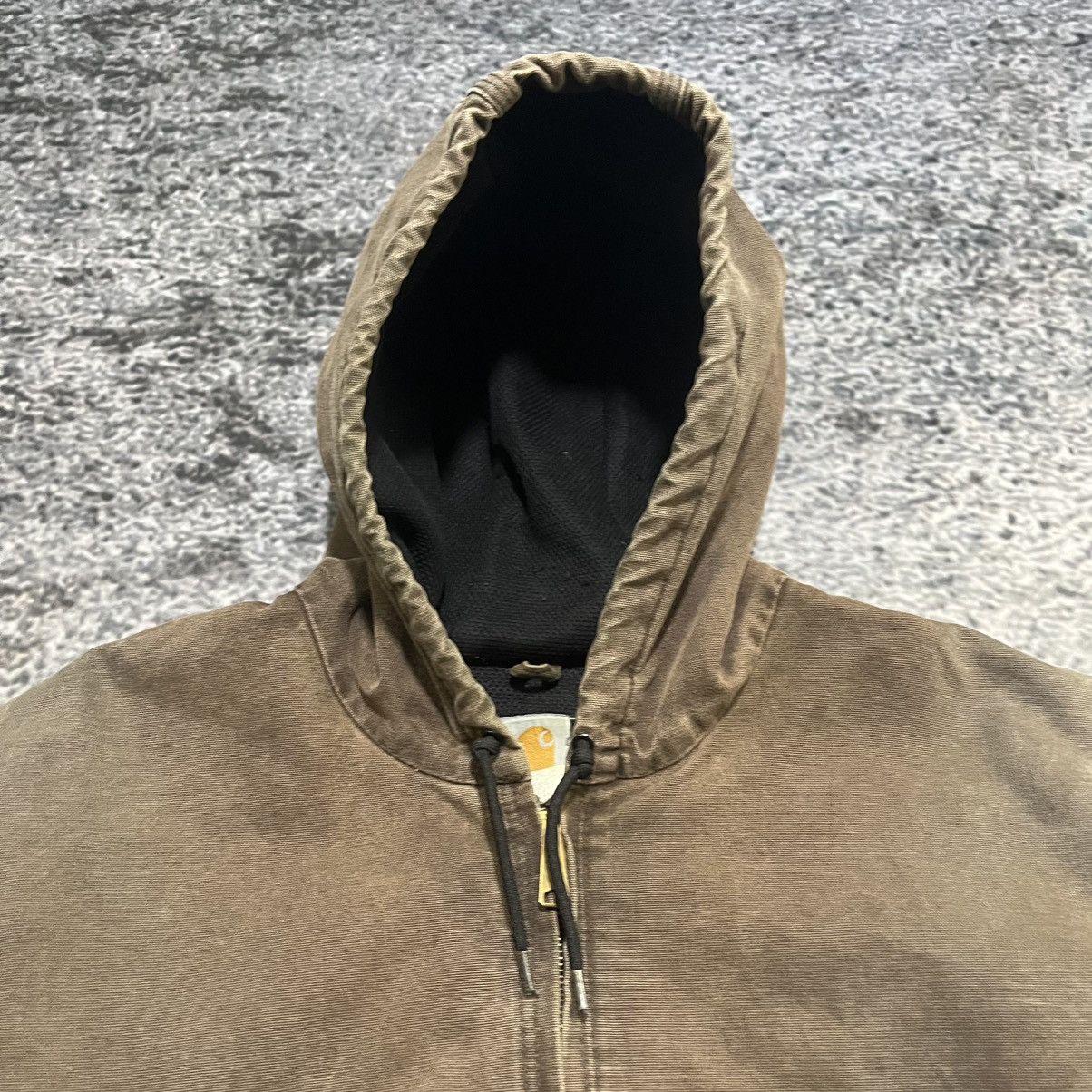 Carhartt VINTAGE CARHARTT BROWN FADED DISTRESSED HOODED JACKET XXL Size US XXL / EU 58 / 5 - 7 Thumbnail