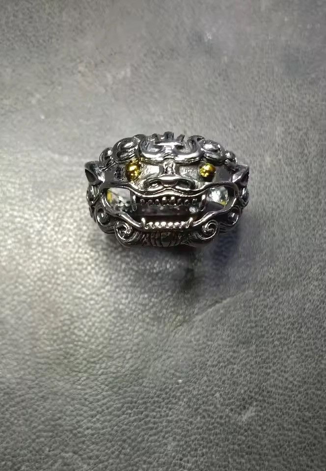 Jewelry Japanese GhostRing - Adjustable Silver Gothic Statement Band Size ONE SIZE - 6 Thumbnail