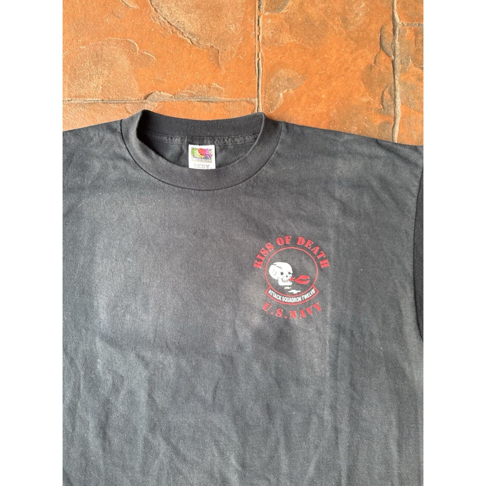 Fruit Of The Loom VINTAGE U.S. Navy's Attack Squadron 12 T-Shirt XL Military Plane USA Size US XL / EU 56 / 4 - 5 Thumbnail