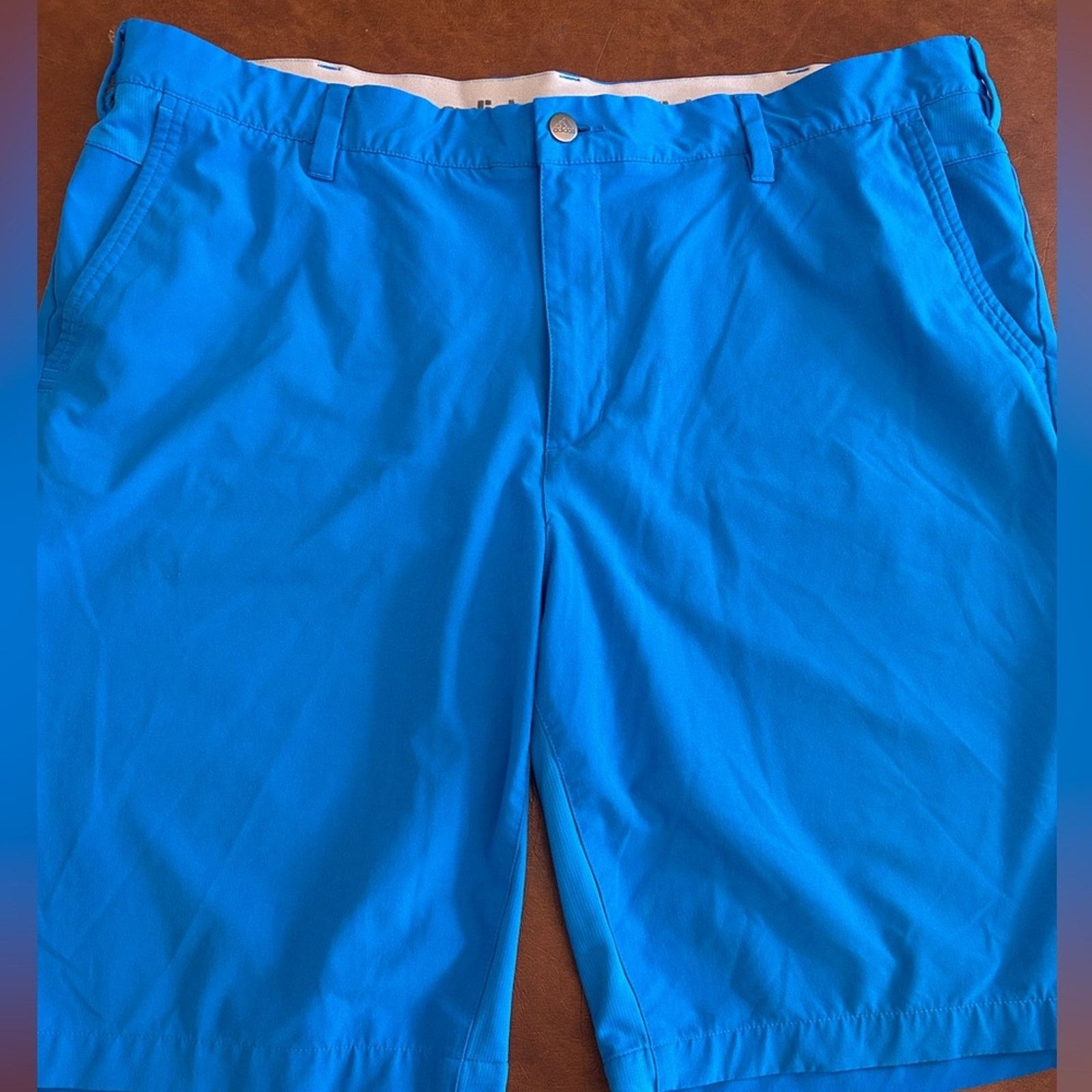 Adidas Adidas Golf Men's Blue flat front Shorts 40W - 10.5" inseam Size US 40 / EU 56 - 1 Thumbnail