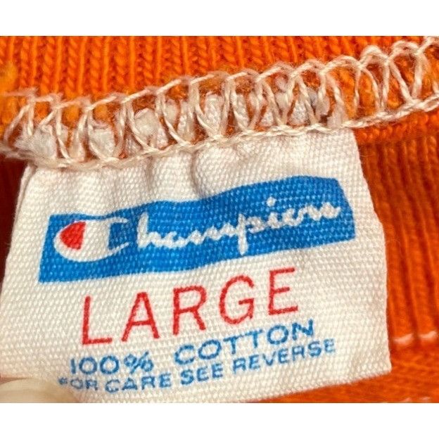 Champion RARE Vintage Champion T5n Mel 12 Large L LG Orange T-Shirt Size US L / EU 52-54 / 3 - 5 Thumbnail