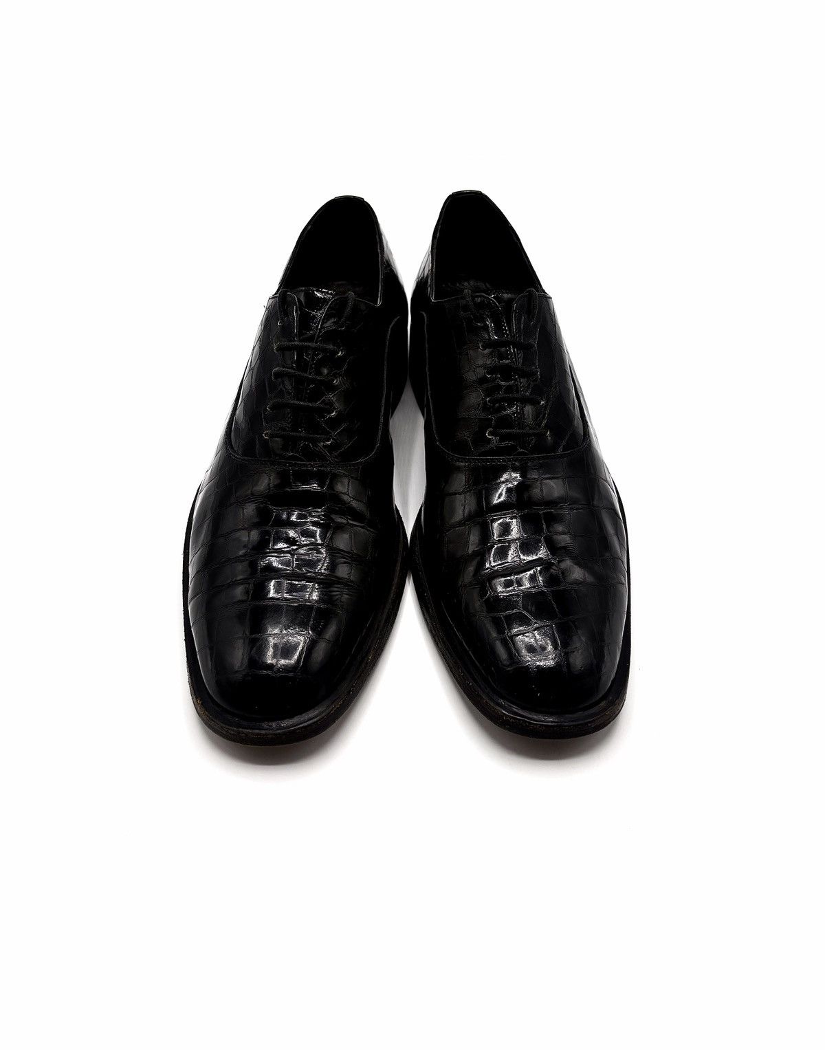 Genuine Leather Principe Di Bologna Italy Croc-Embossed Leather Dress Shoes Size US 9.5 / EU 42-43 - 1 Thumbnail