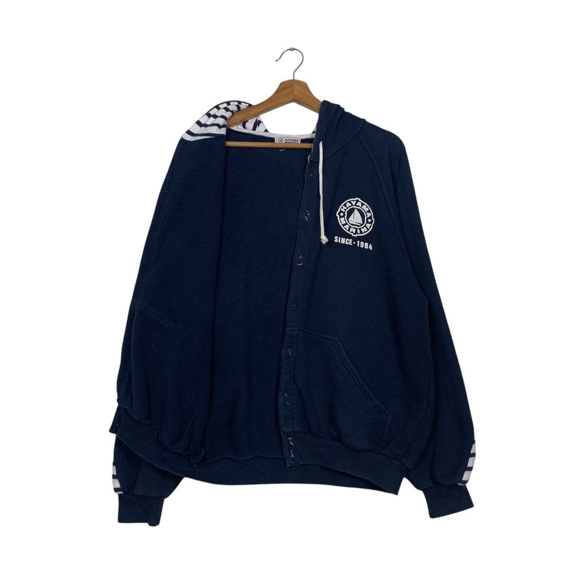 Japanese Brand HAYAMA MARINA Yacht Club Varsity Hoodies #2234-C99 Size US M / EU 48-50 / 2 - 10 Thumbnail