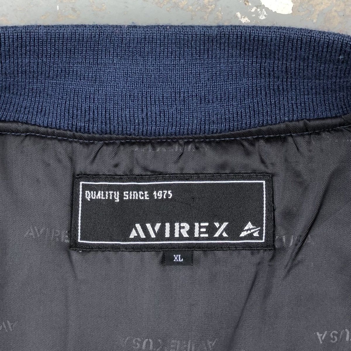 Avirex Vintage Avirex USA Signature Spell Out Satin Varsity Jacket Size US XL / EU 56 / 4 - 21 Thumbnail
