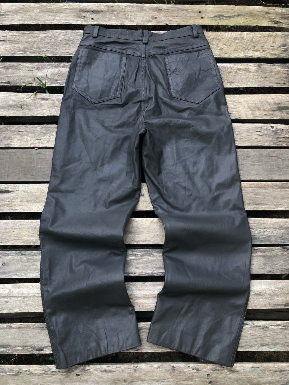 Leather × Vintage Vintage Leather Pants Size US 30 / EU 46 - 2 Thumbnail