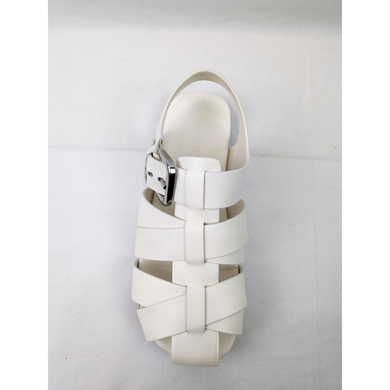 Bottega Veneta o1rshd1 Q: 2 / Calfskin Rubber Sole City Sandal in White Size US 11 / EU 44 - 7 Thumbnail