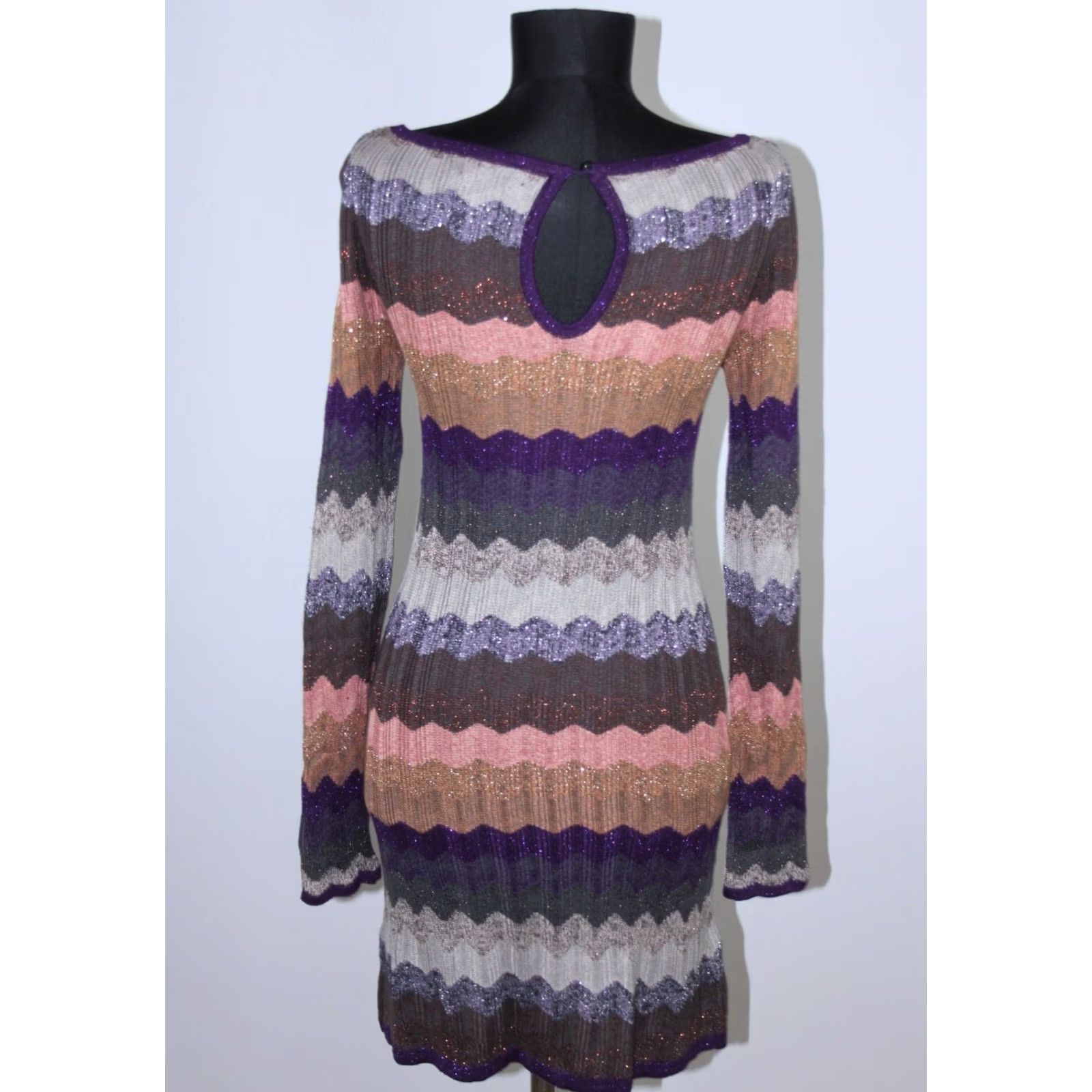 Missoni Missoni XS Womens A-Line Dress Midi Multicoloured Size XS Lindex Brand Missoni Dress Length Midi Colour Multicoloured Women XS Missoni Dress Size XS / US 0-2 / IT 36-38 - 4 Thumbnail