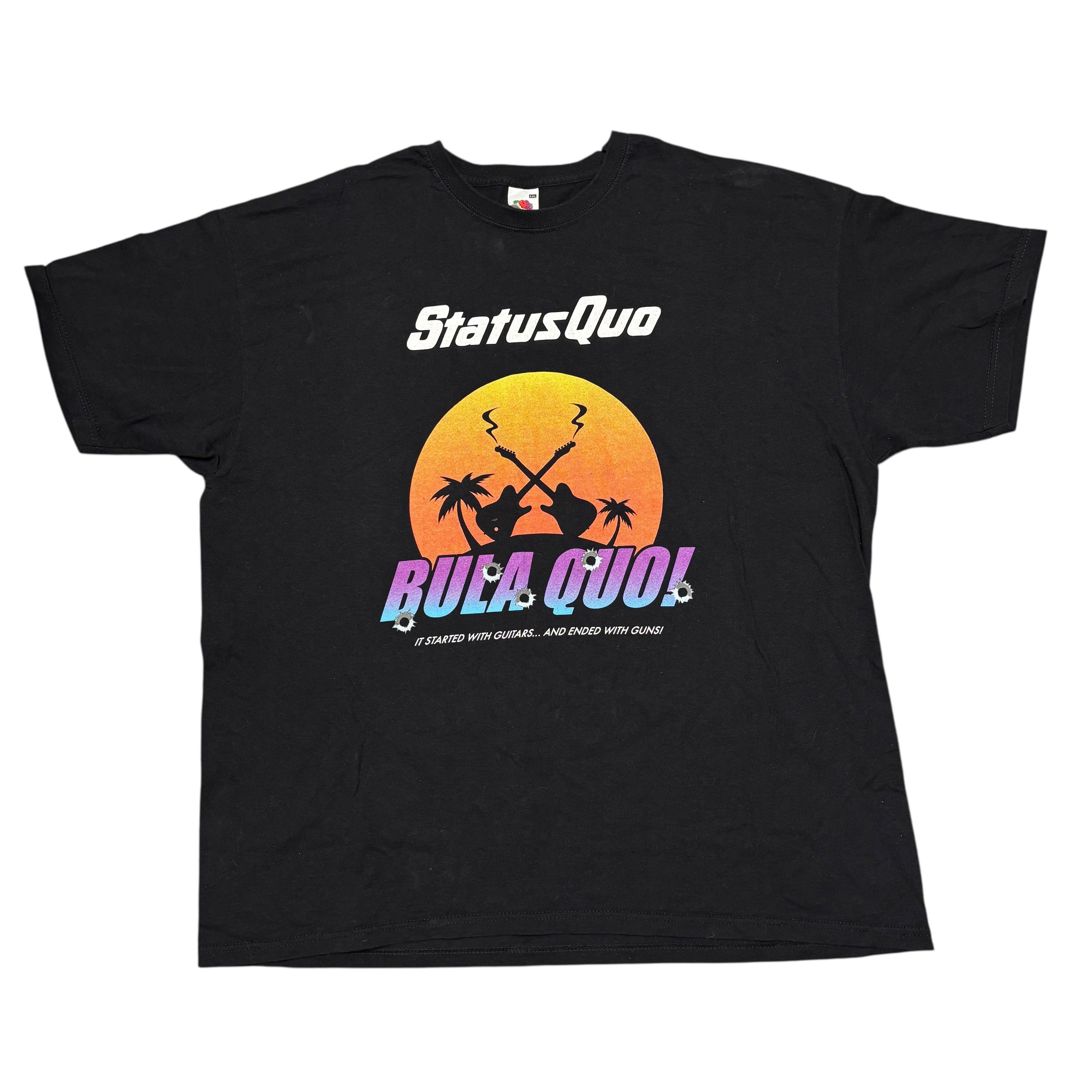 Band Tees × Vintage Status Quo Shirt Vintage Band Tees Bon Jovi Aerosmith Size US XXL / EU 58 / 5 - 1 Thumbnail